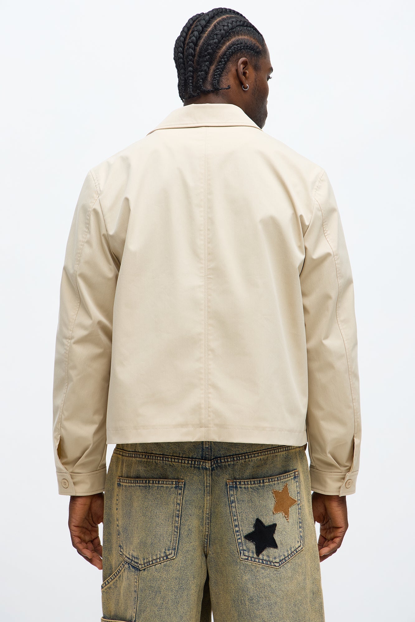 Cropped Dustin Work Jacket - Tan
