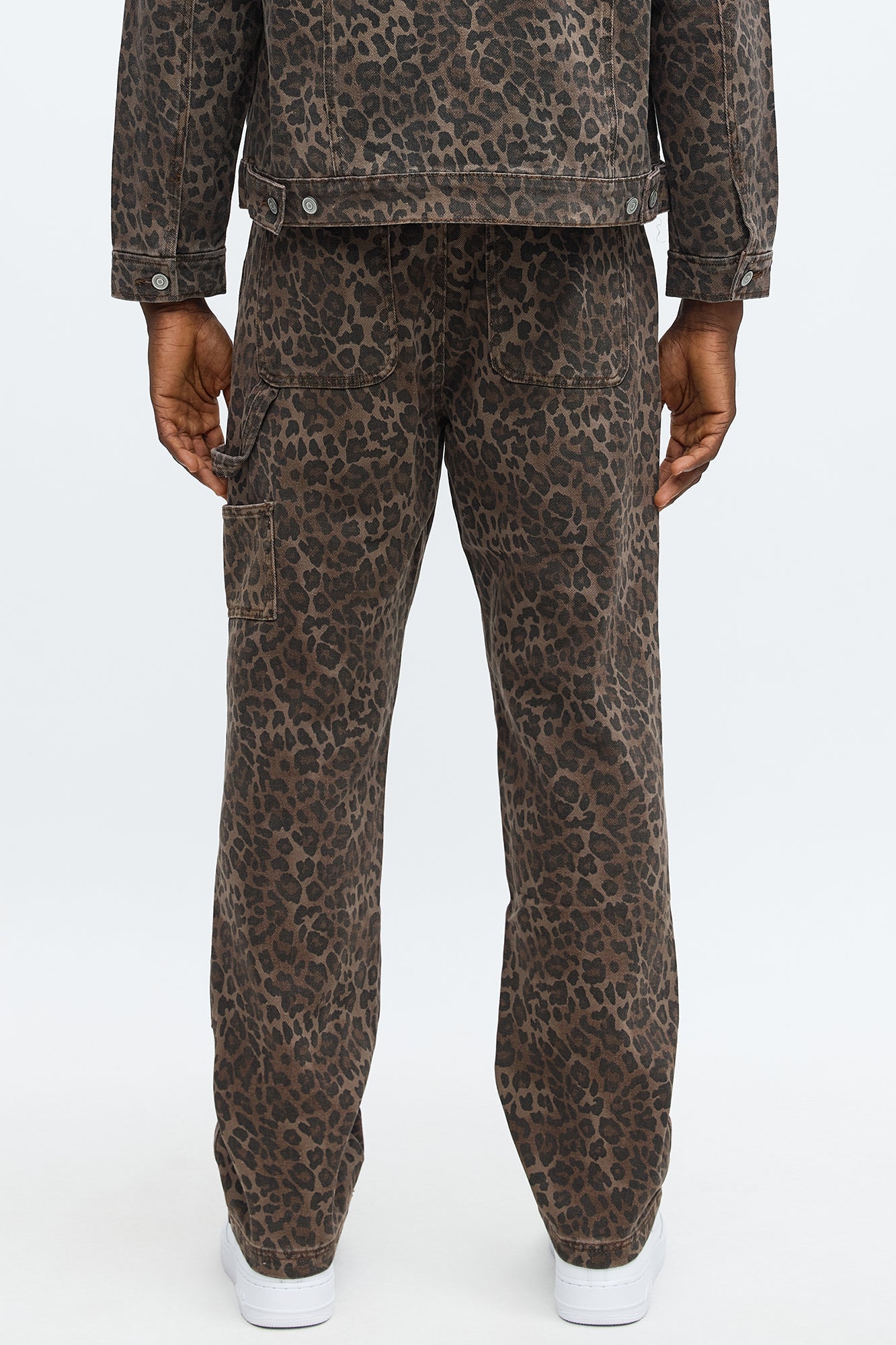 Straight We Wildin Leopard Pants - Brown