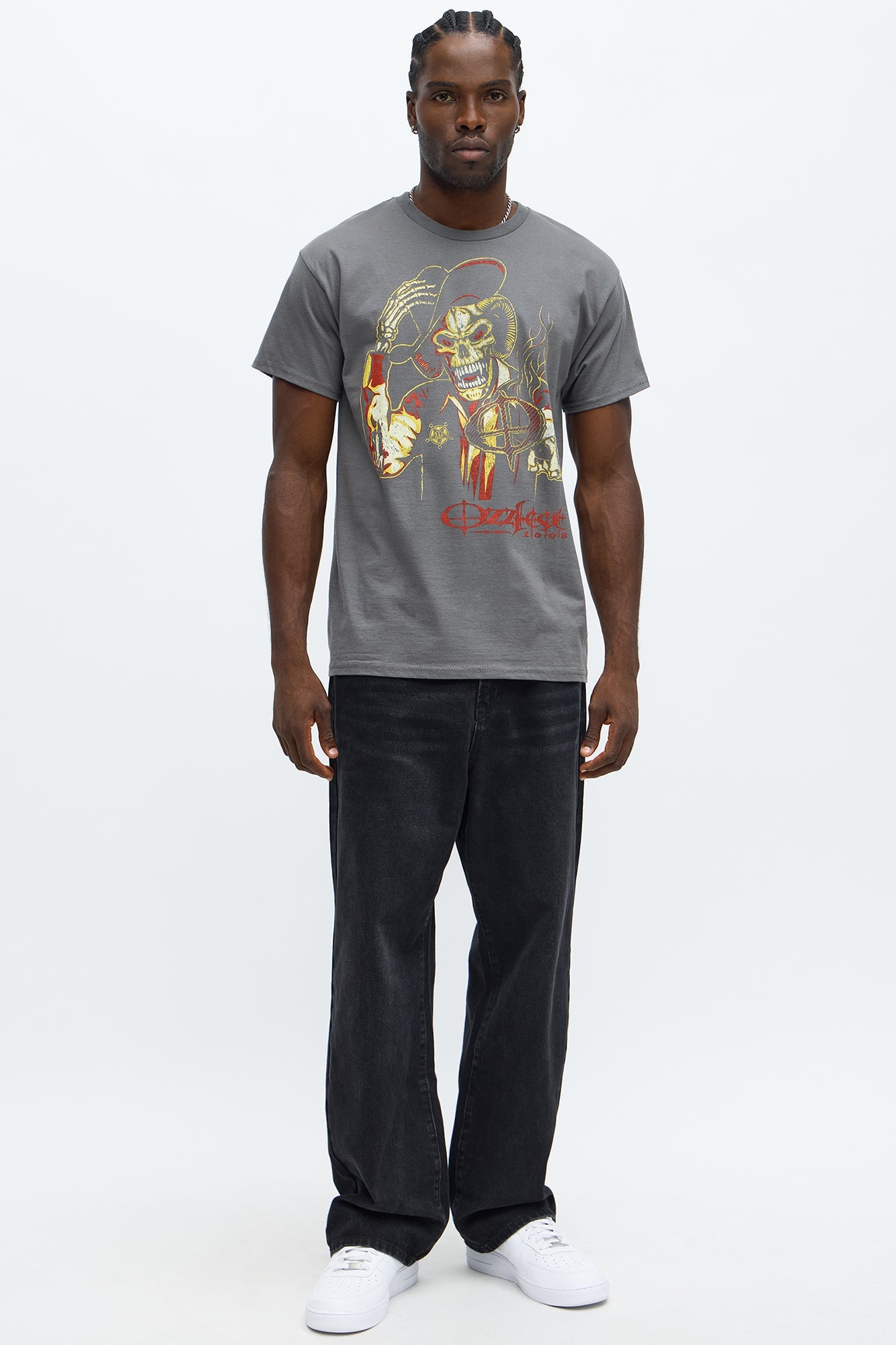 OzzFest 2008 Short Sleeve Tee - Charcoal