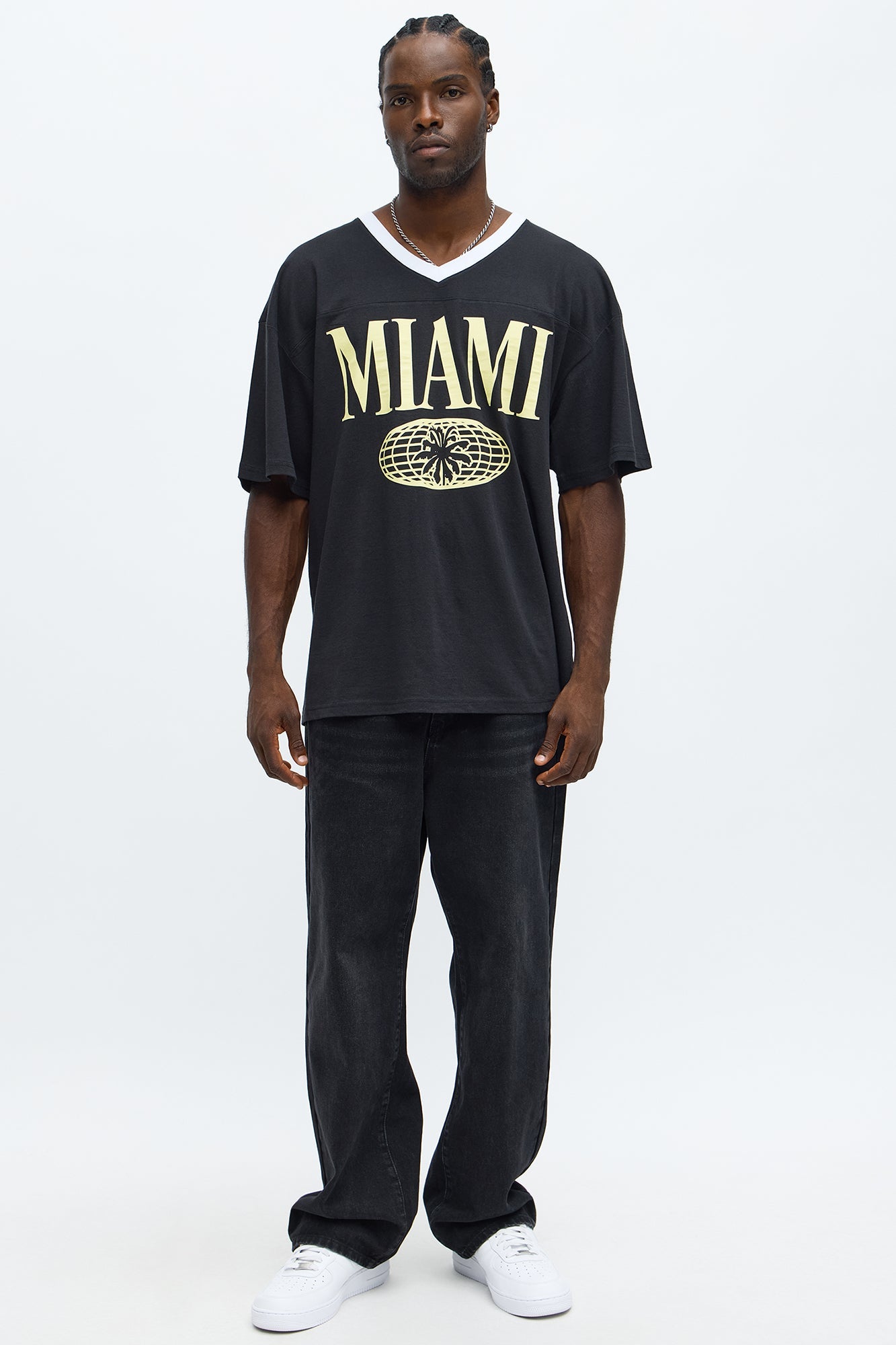 Miami Worldwide Jersey Tee - Black