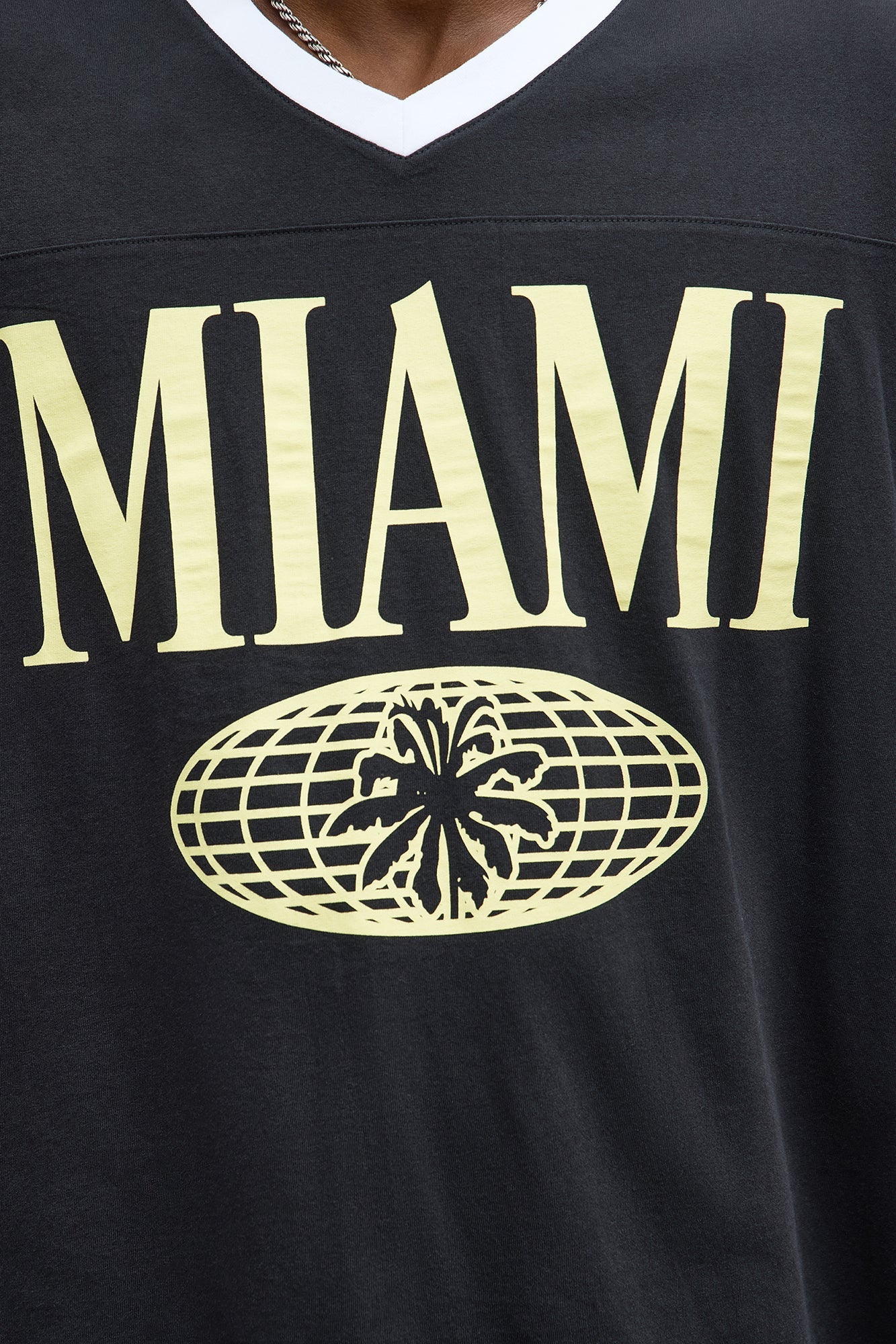 Miami Worldwide Jersey Tee - Black