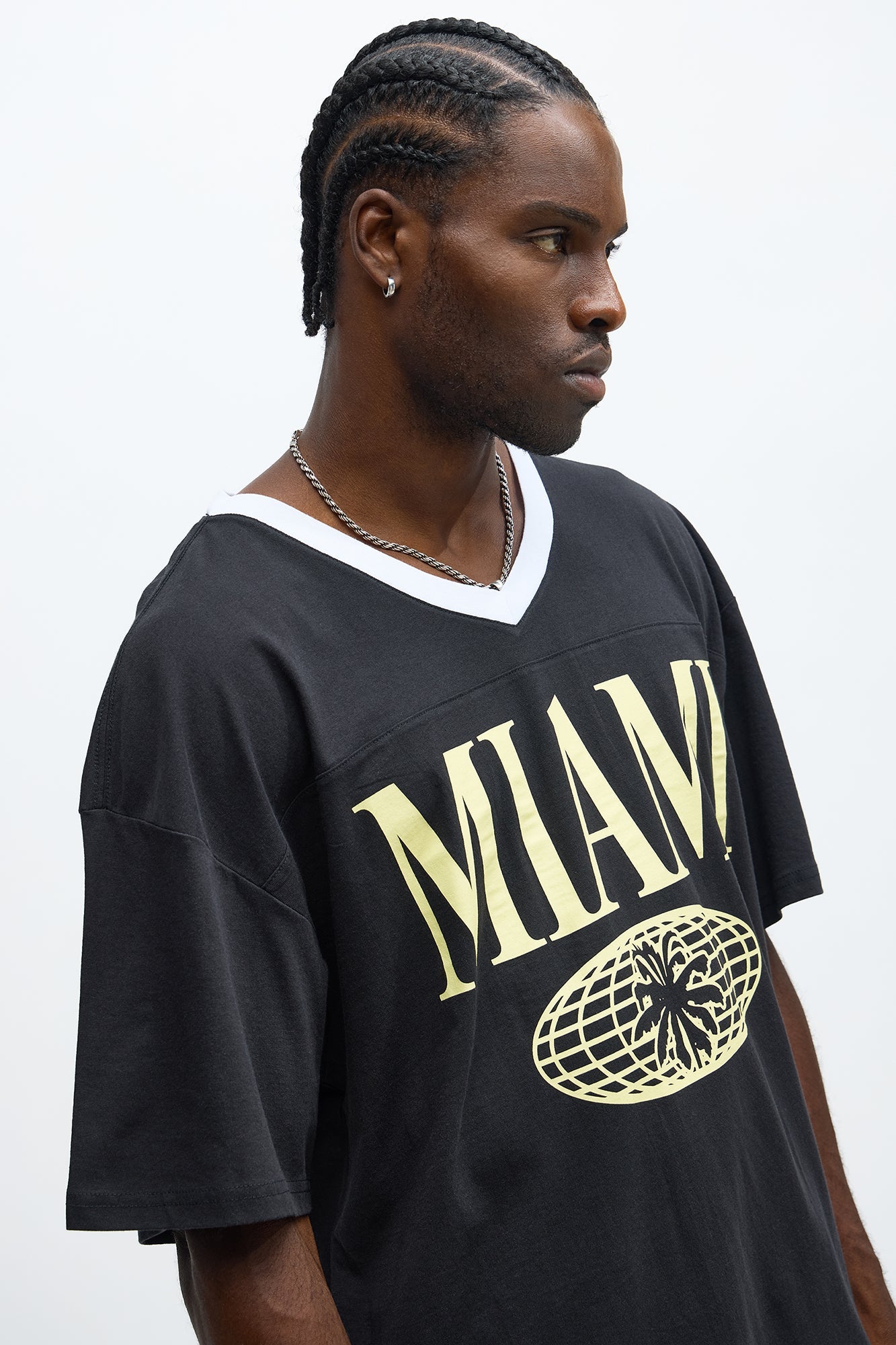 Miami Worldwide Jersey Tee - Black