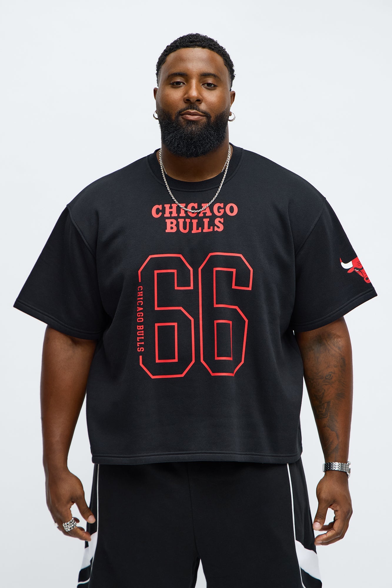 Bulls Oversized Tee - Black
