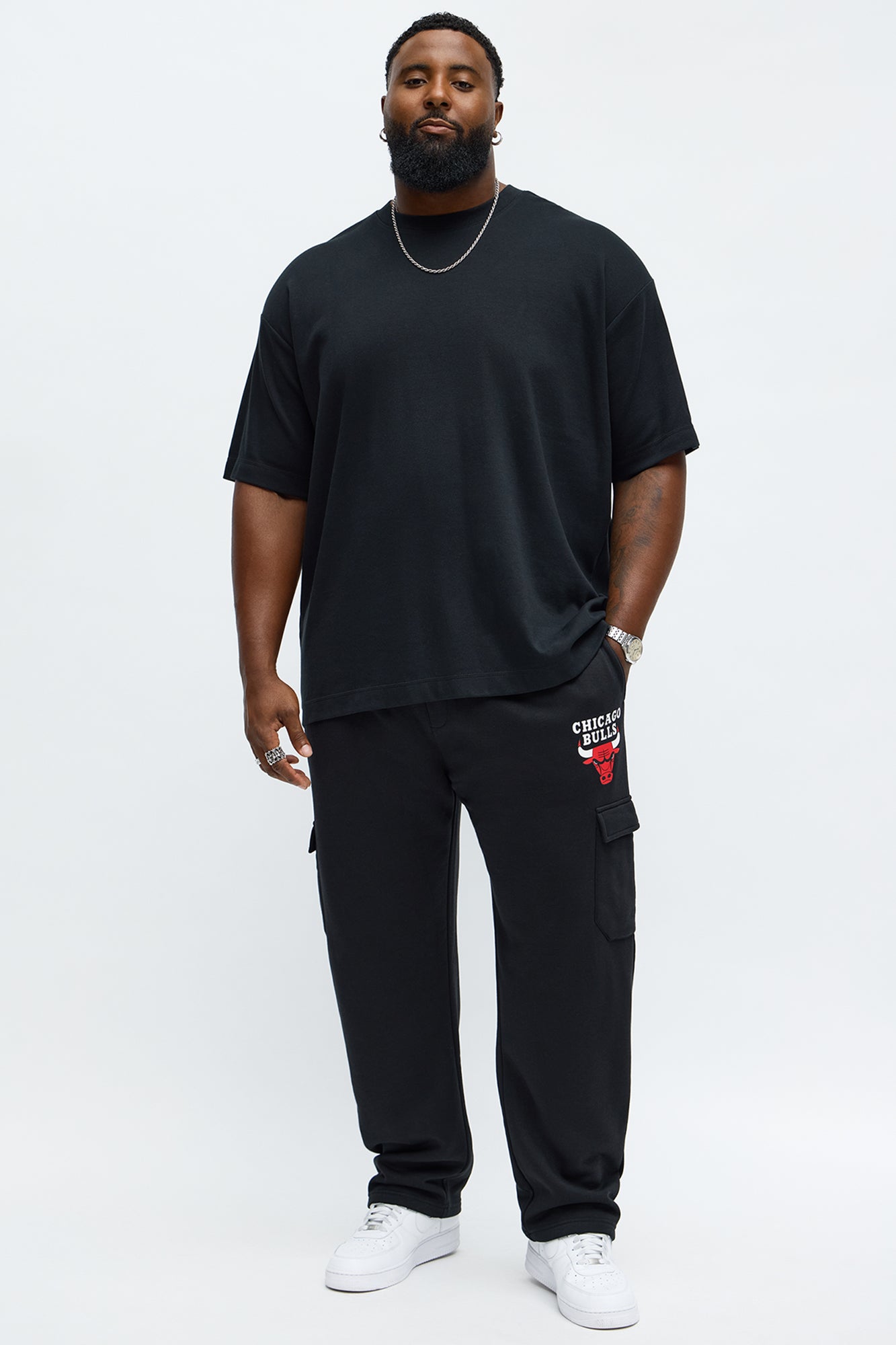 Bulls Cargo Sweatpants - Black