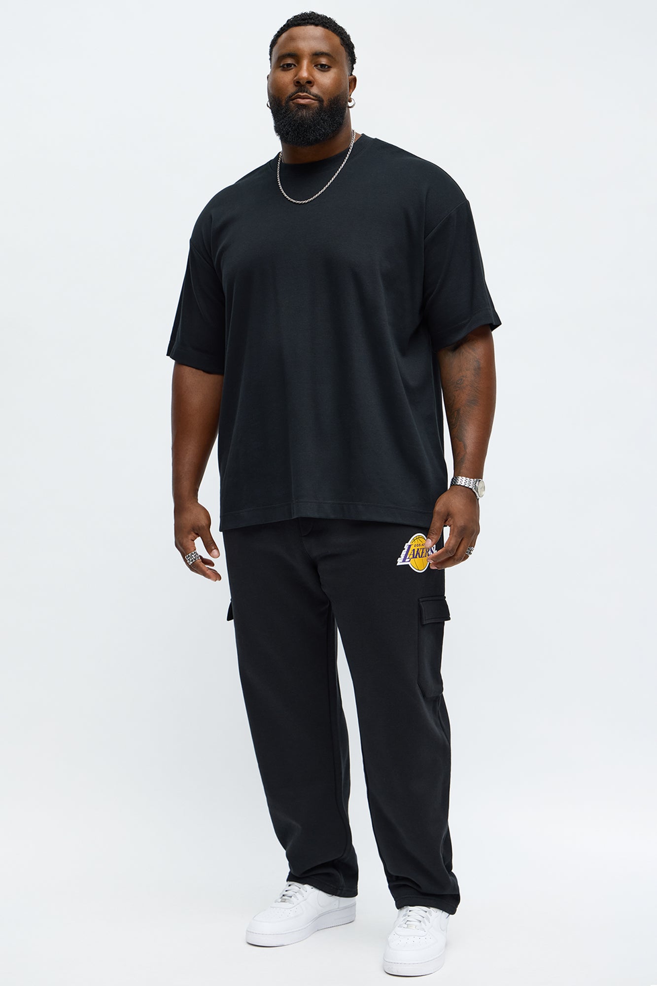 Lakers Cargo Sweatpants - Black