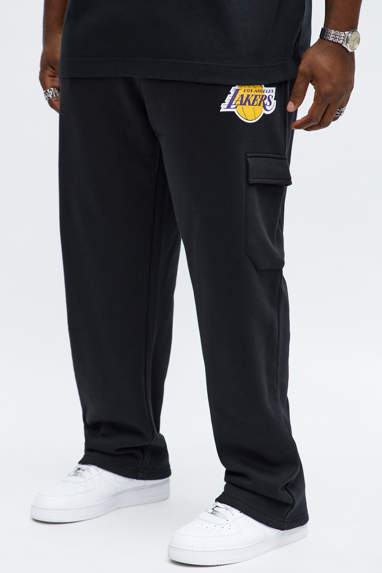 Lakers Cargo Sweatpants - Black
