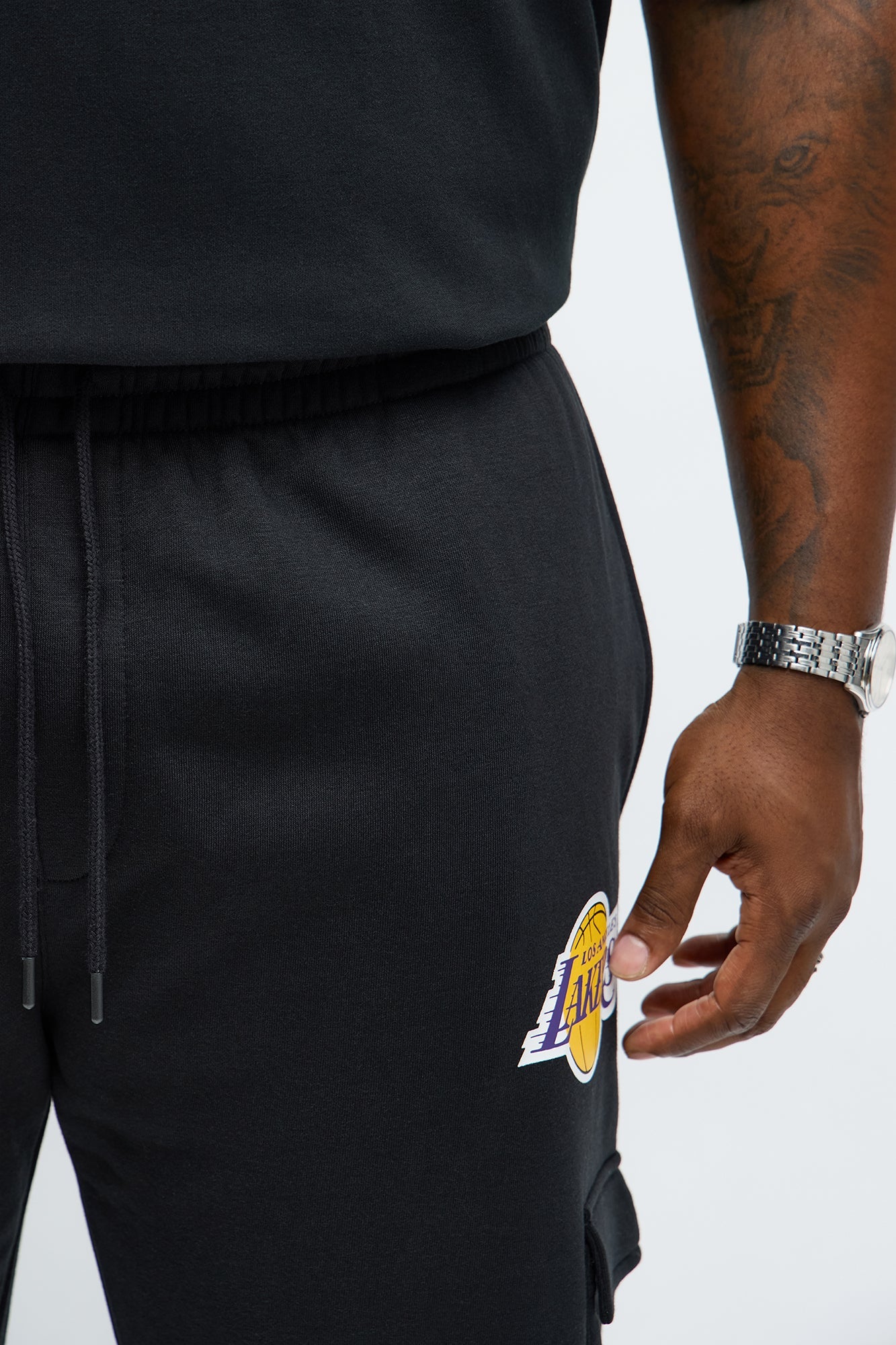 Lakers Cargo Sweatpants - Black