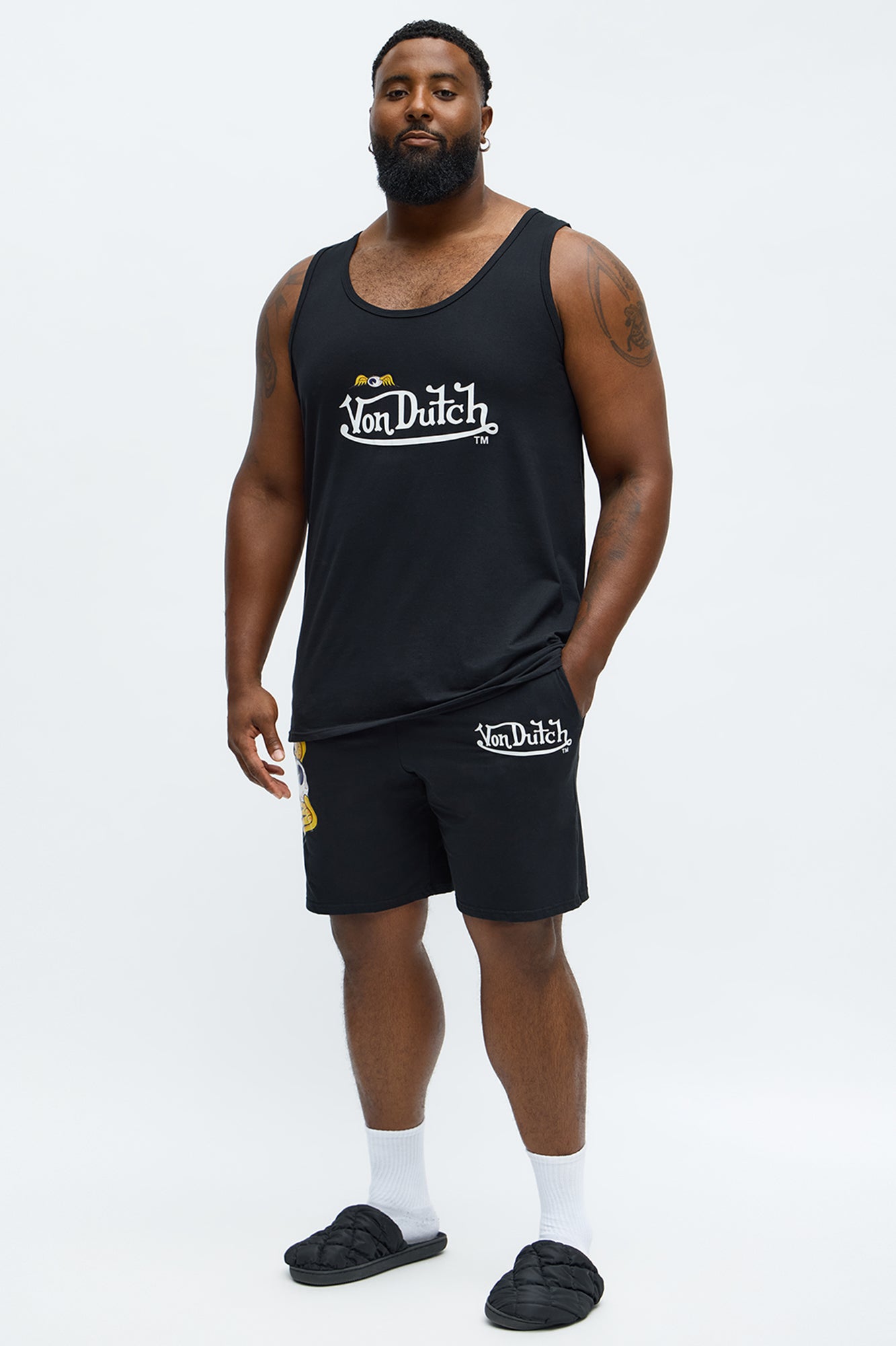 Von Dutch Logo Lounge Set - Black