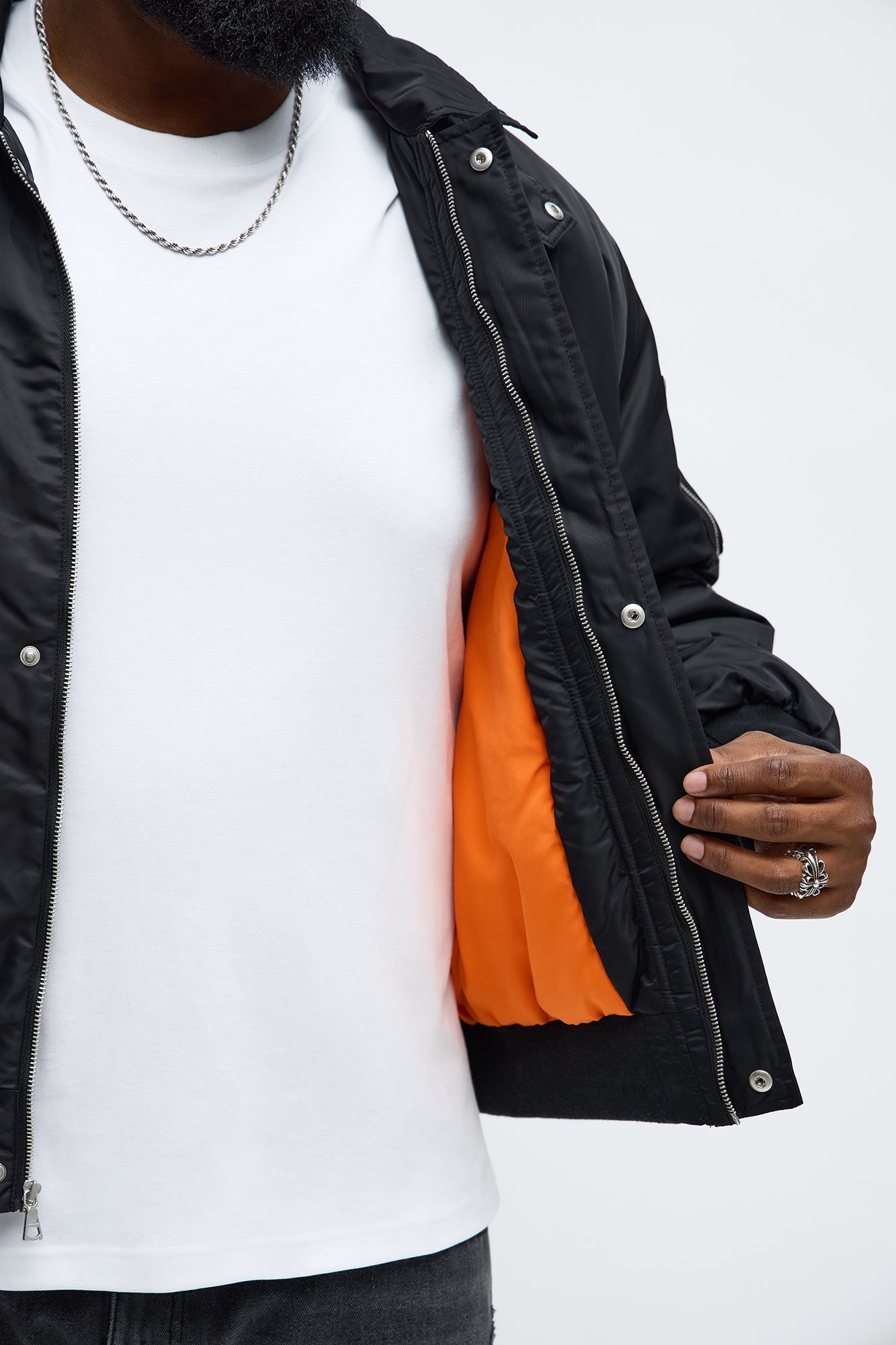 Patch Utility Zip Bomber Jacket - Black