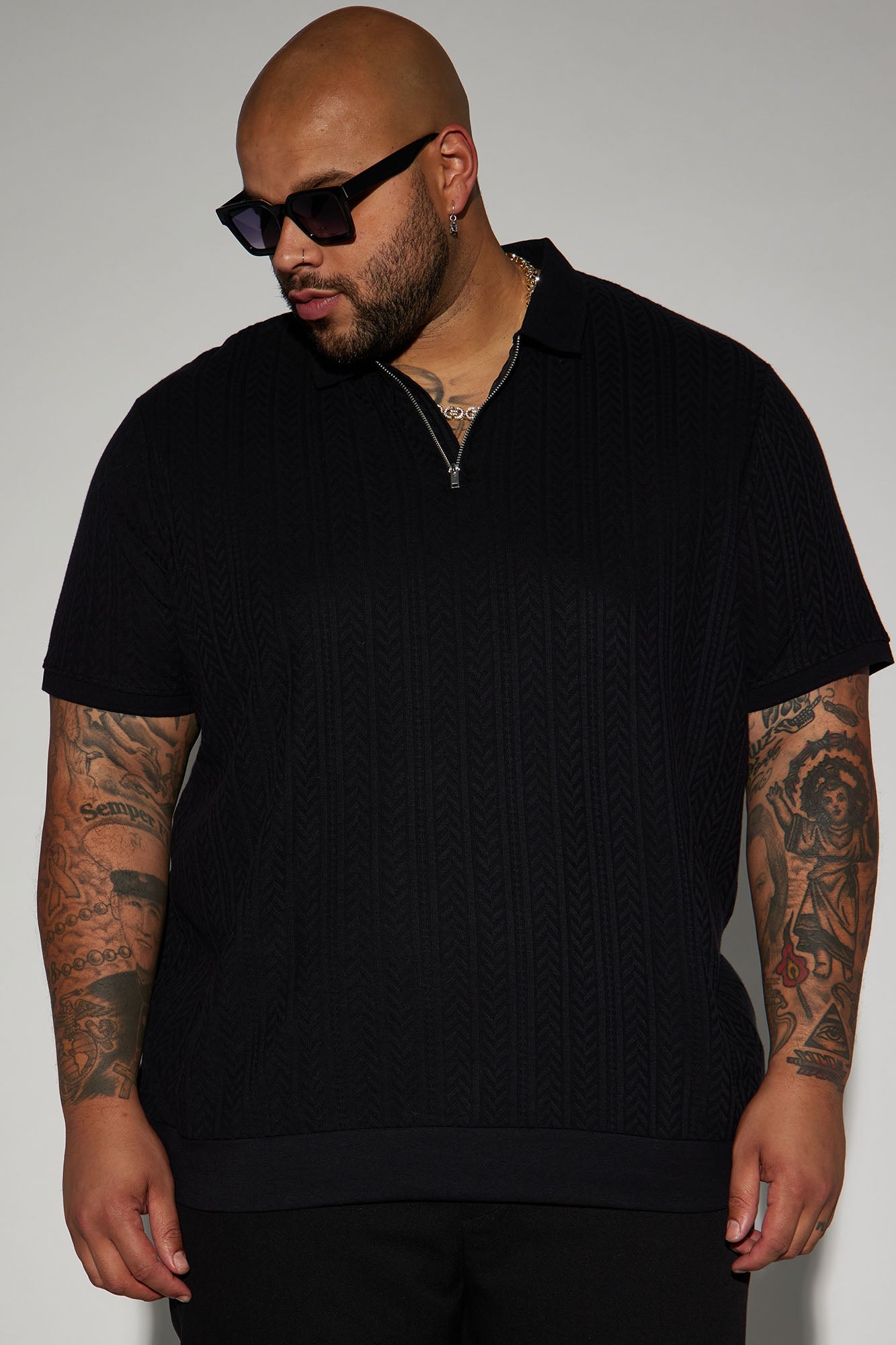 Caddie Short Sleeve Polo - Black