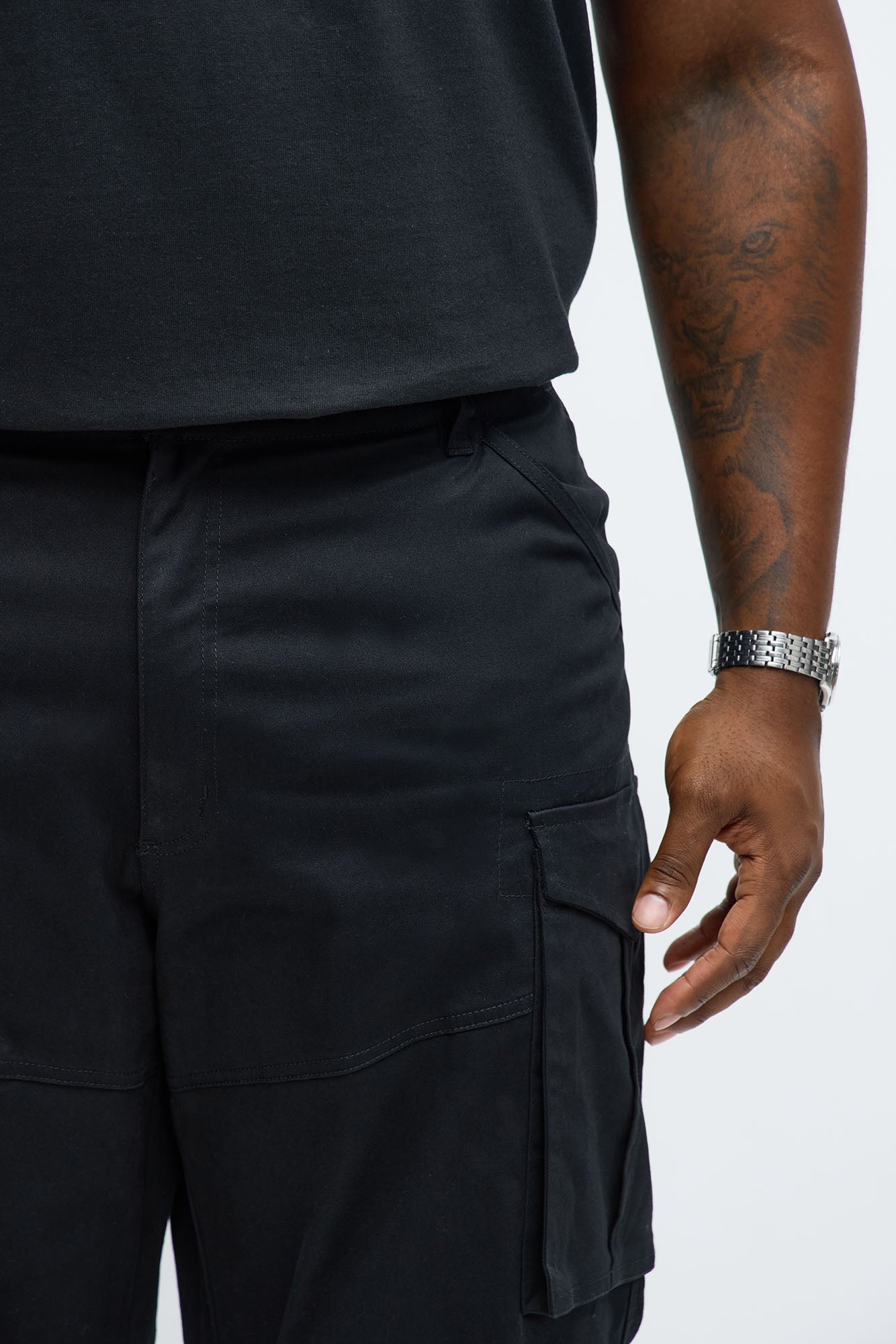 Baggy Summer Games Cargo Pants - Black