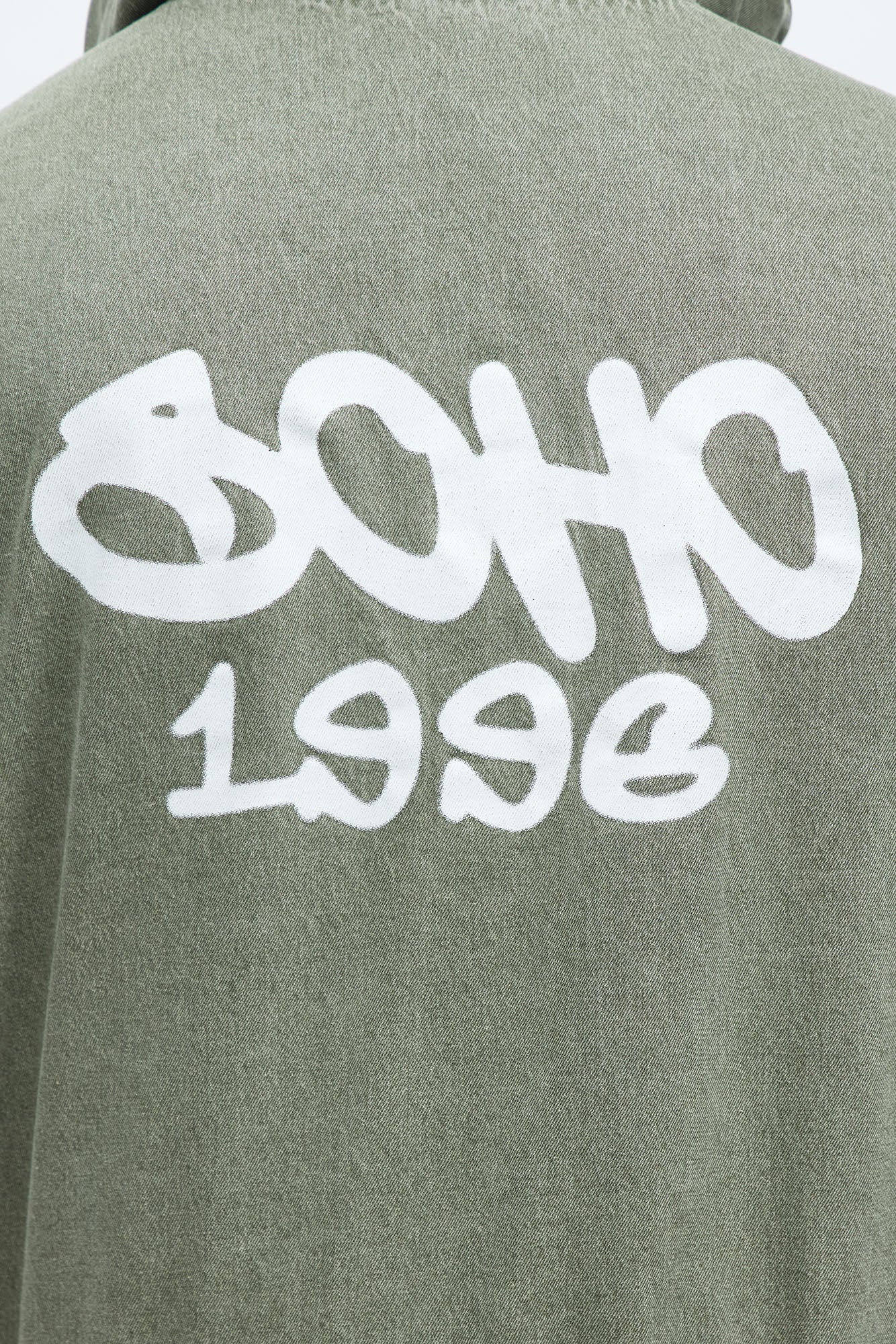 Relaxed Soho '96 Hooded Pullover Jacket - Olive