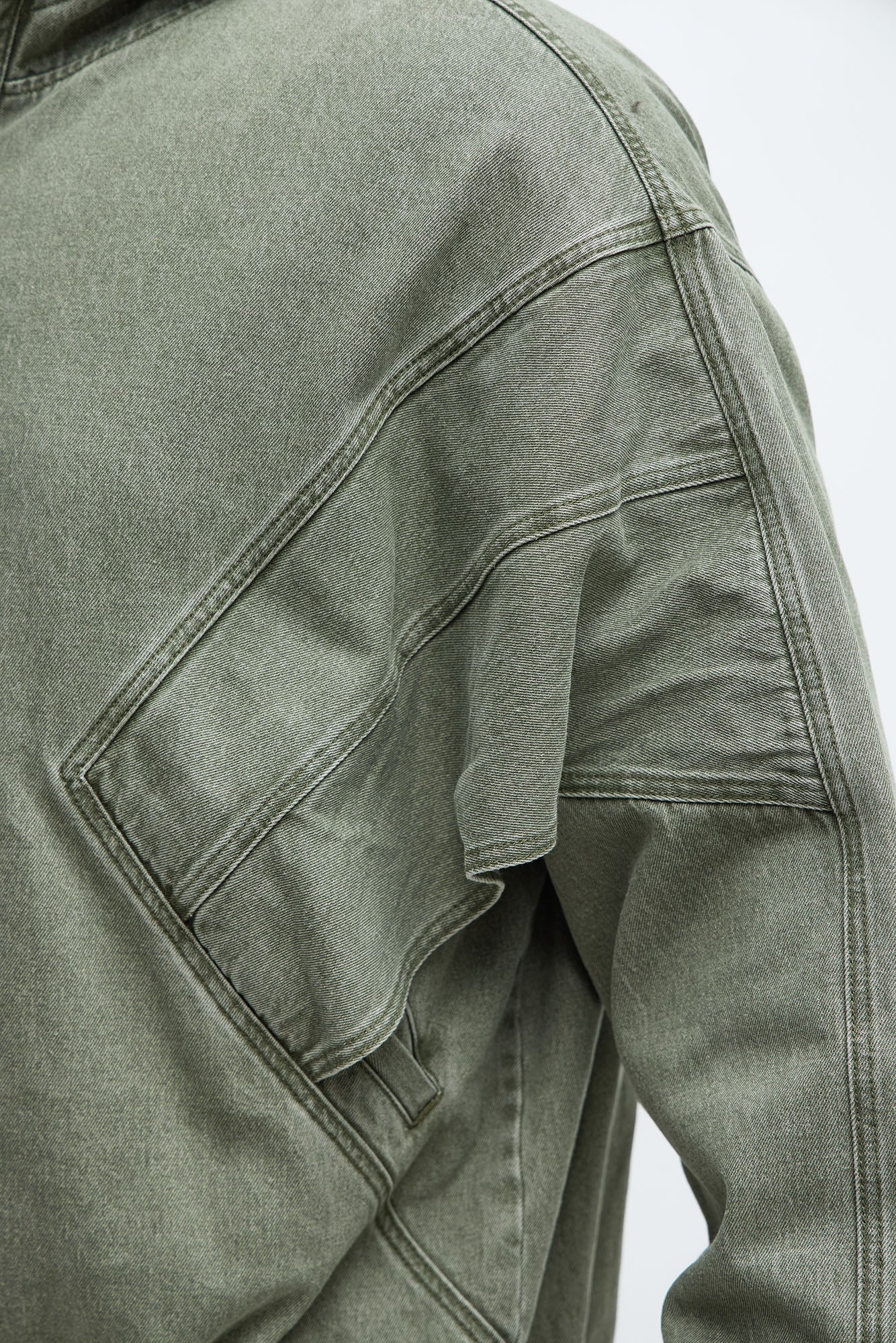 Relaxed Soho '96 Hooded Pullover Jacket - Olive