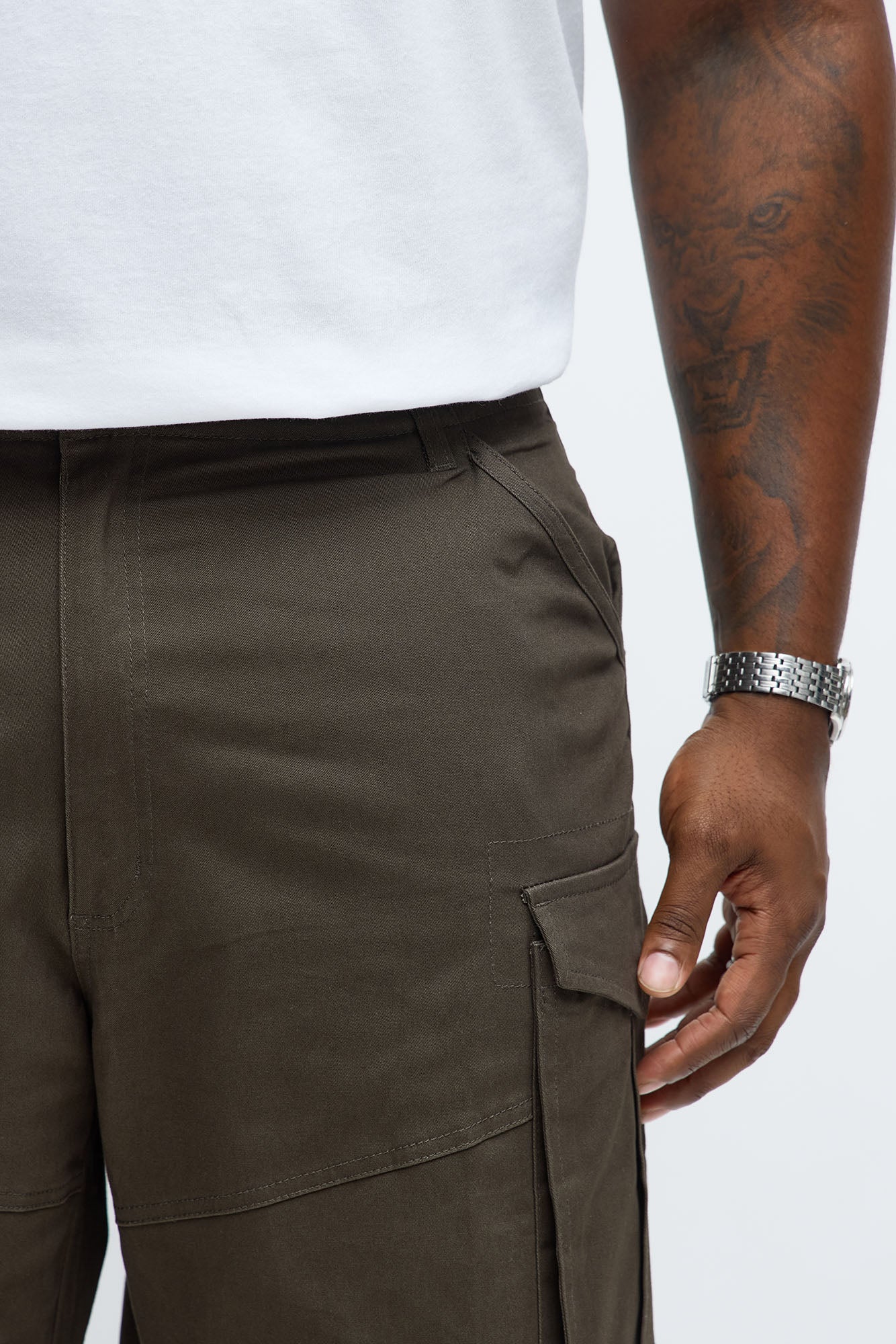 Baggy Summer Games Cargo Pants - Olive
