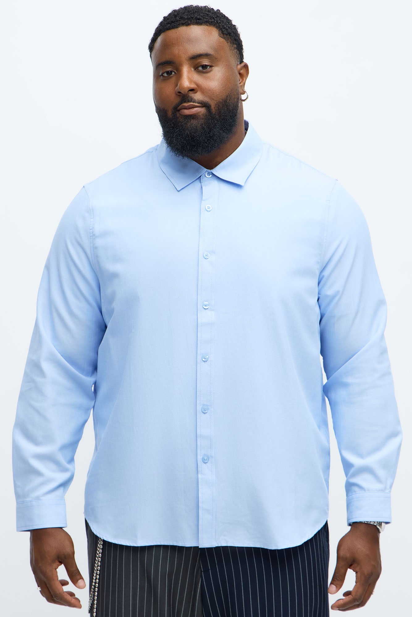 Oxford Long Sleeve Shirt - Light Blue