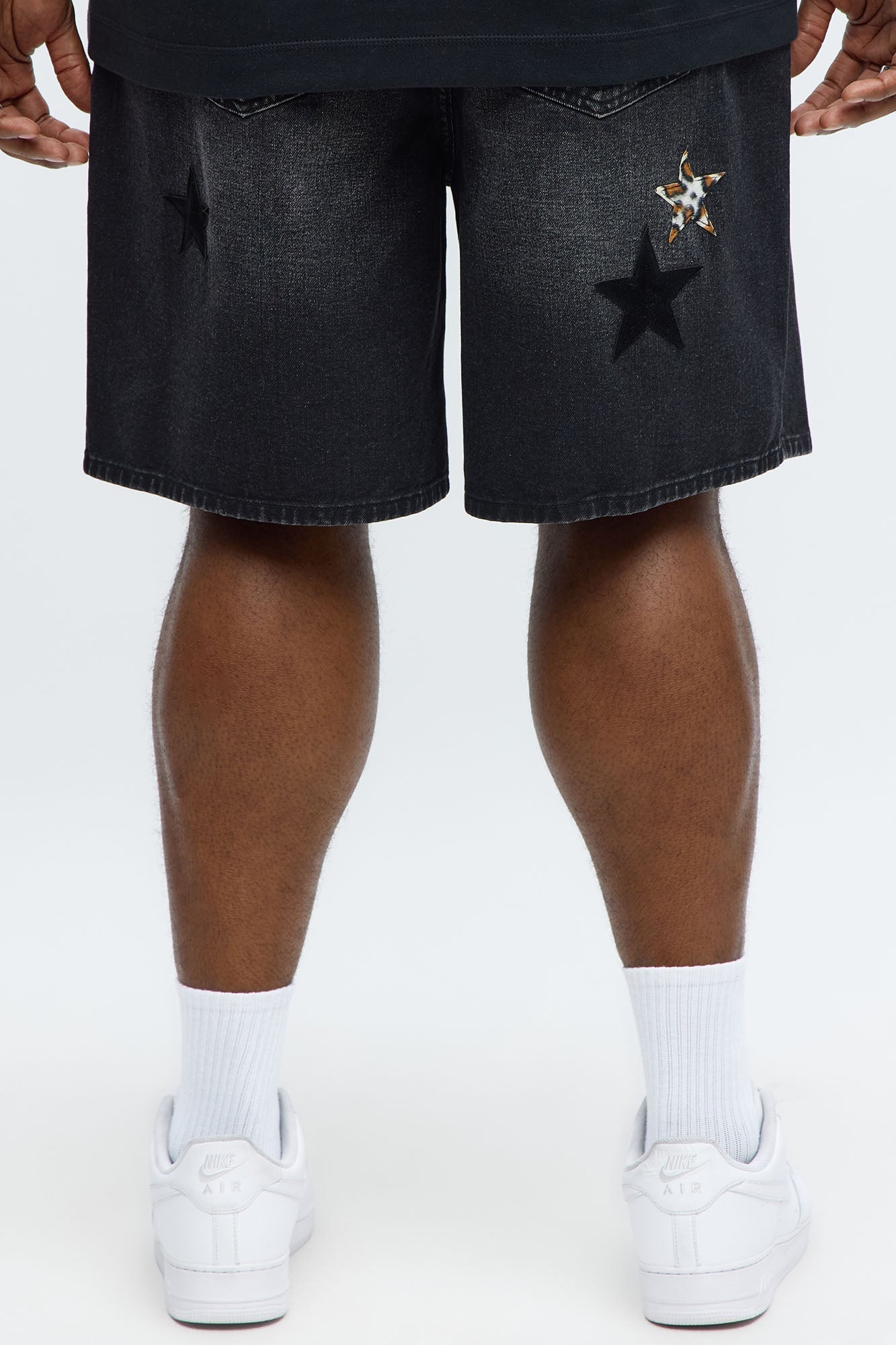 Relaxed I'm More Than Stars Denim Short - Black Wash