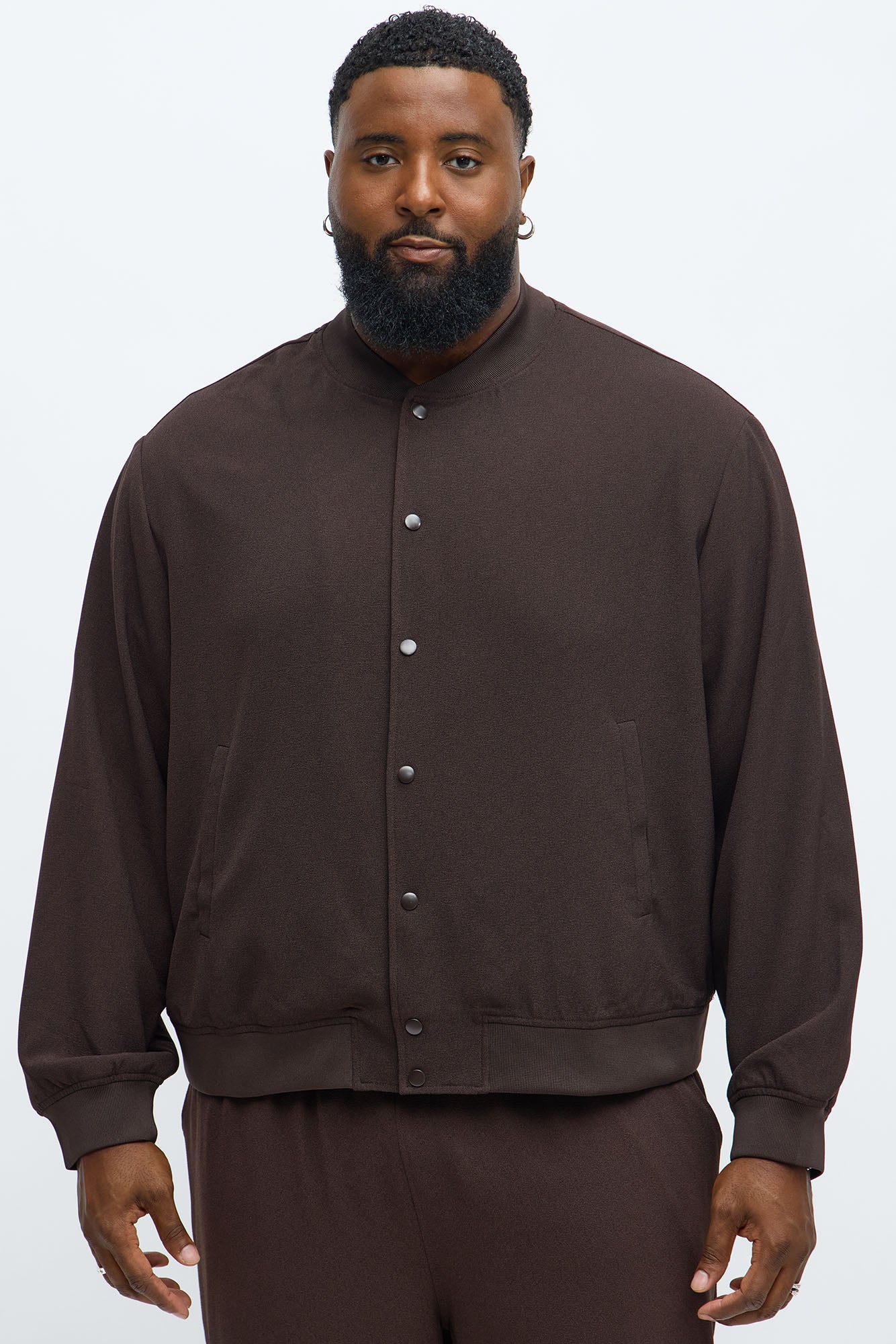 Golden Hour Relaxed Bomber Jacket - Brown