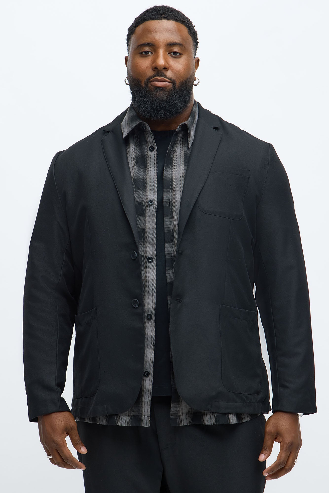 Slim Modern Lightweight Everyday Jacket - Black