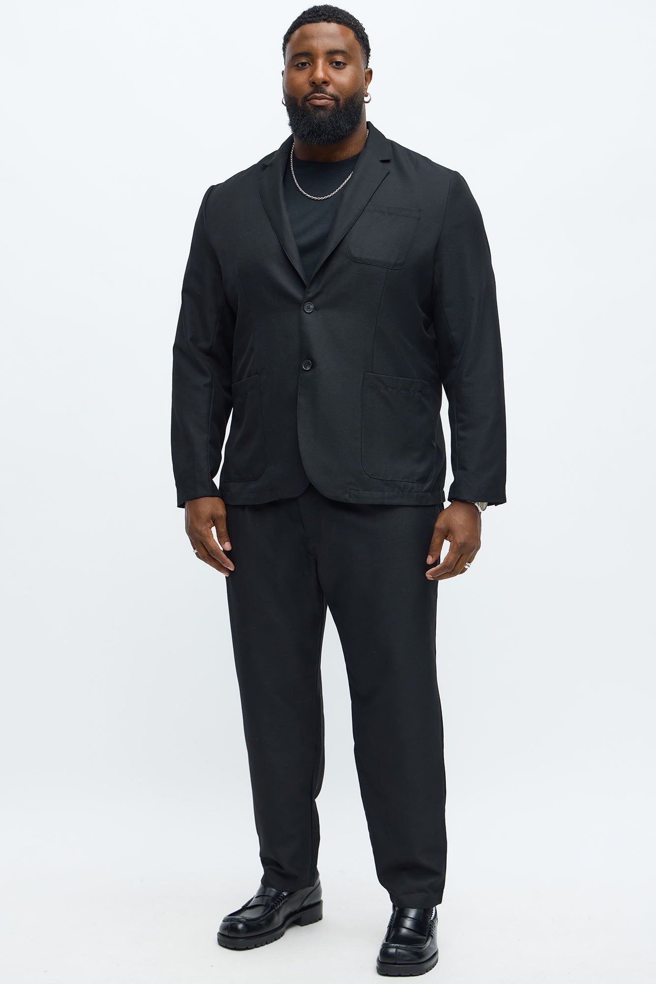 Slim Modern Lightweight Everyday Jacket - Black