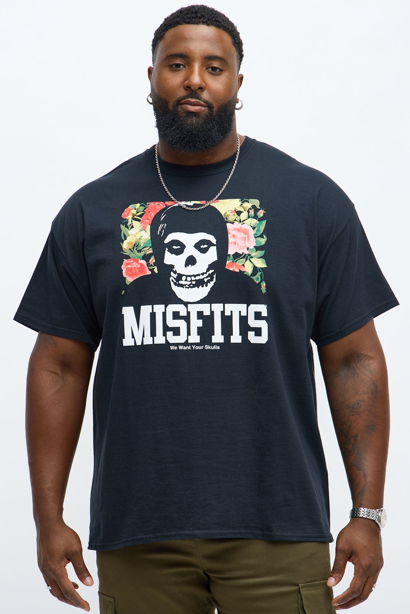 Misfits Want Your Skulls Short Sleeve Tee - Black