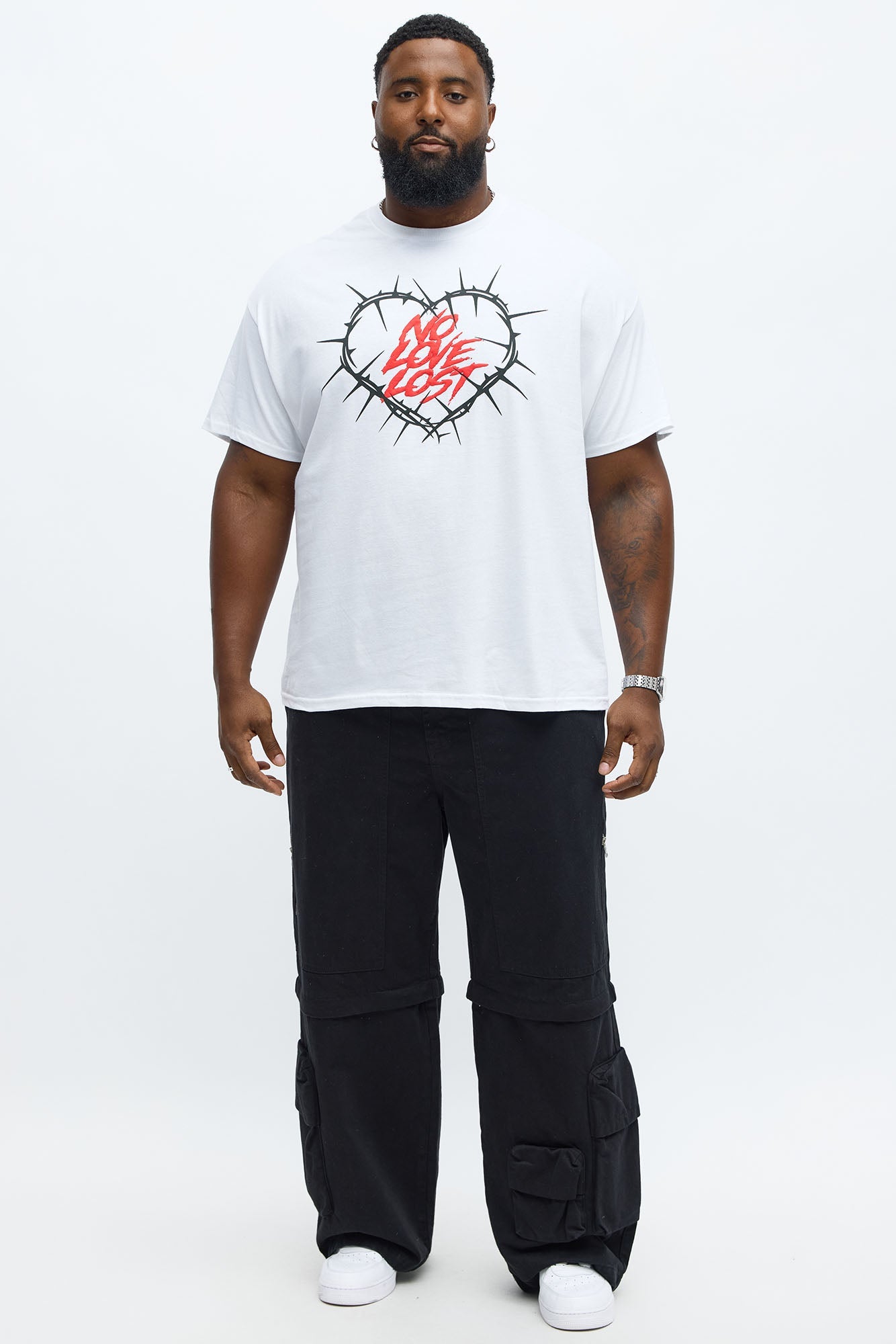 No Love Hurts Short Sleeve Tee - White