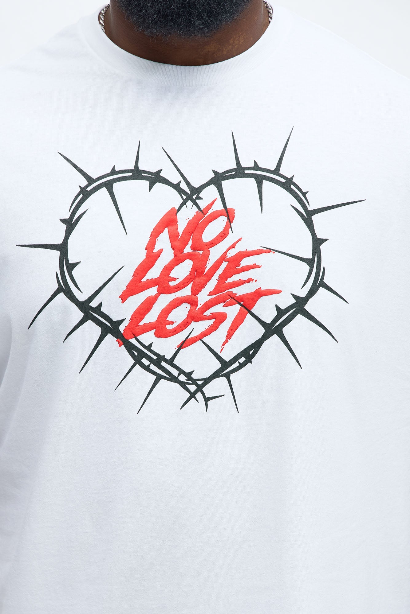 No Love Hurts Short Sleeve Tee - White