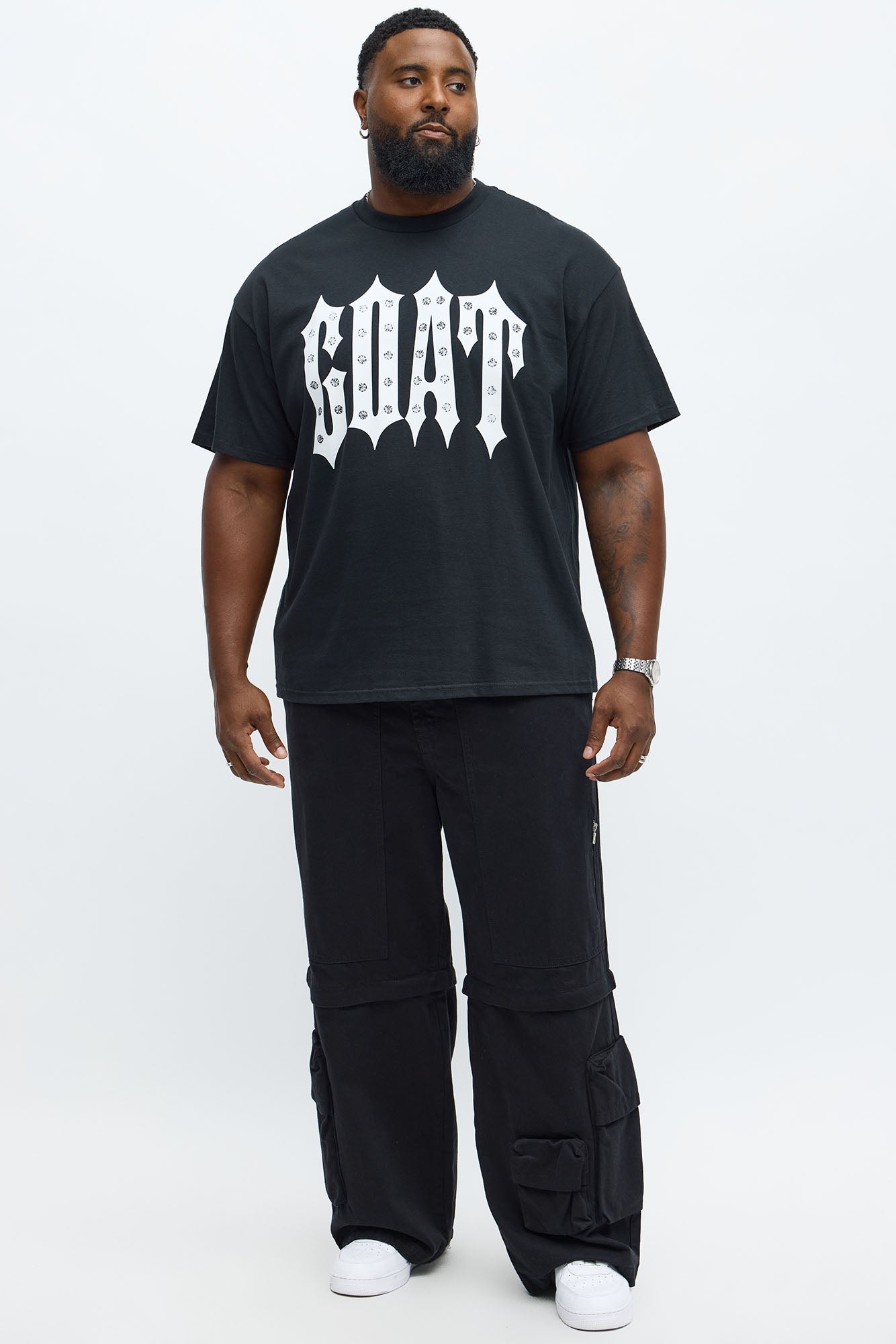 Iced Out GOAT Short Sleeve Tee - Black