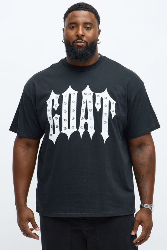 Iced Out GOAT Short Sleeve Tee - Black