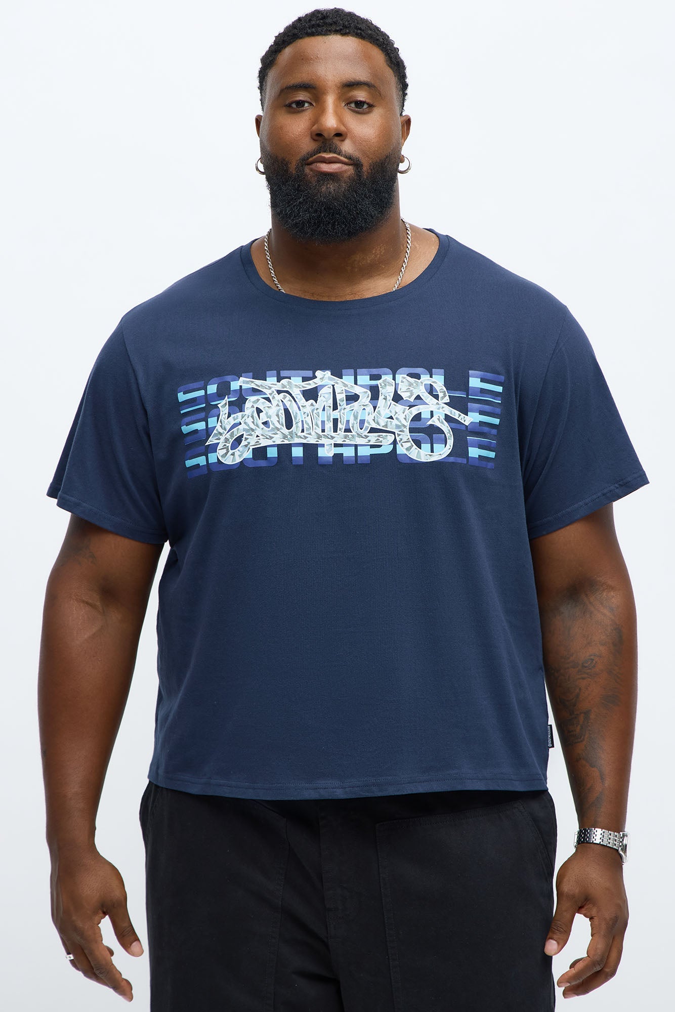 Southpole Signature Short Sleeve Tee - Navy