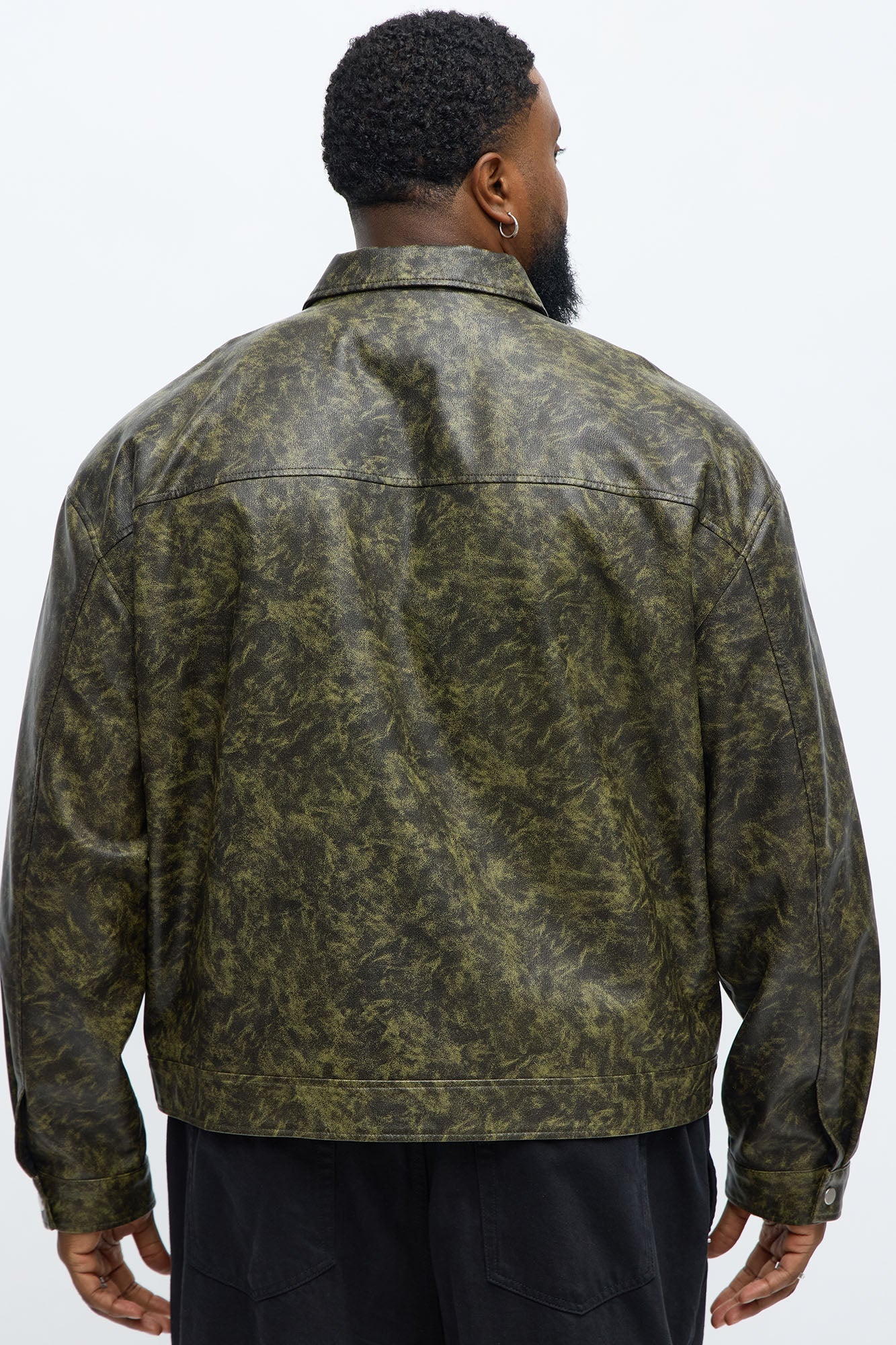 Cropped Sun Damage Work Jacket - Black/combo