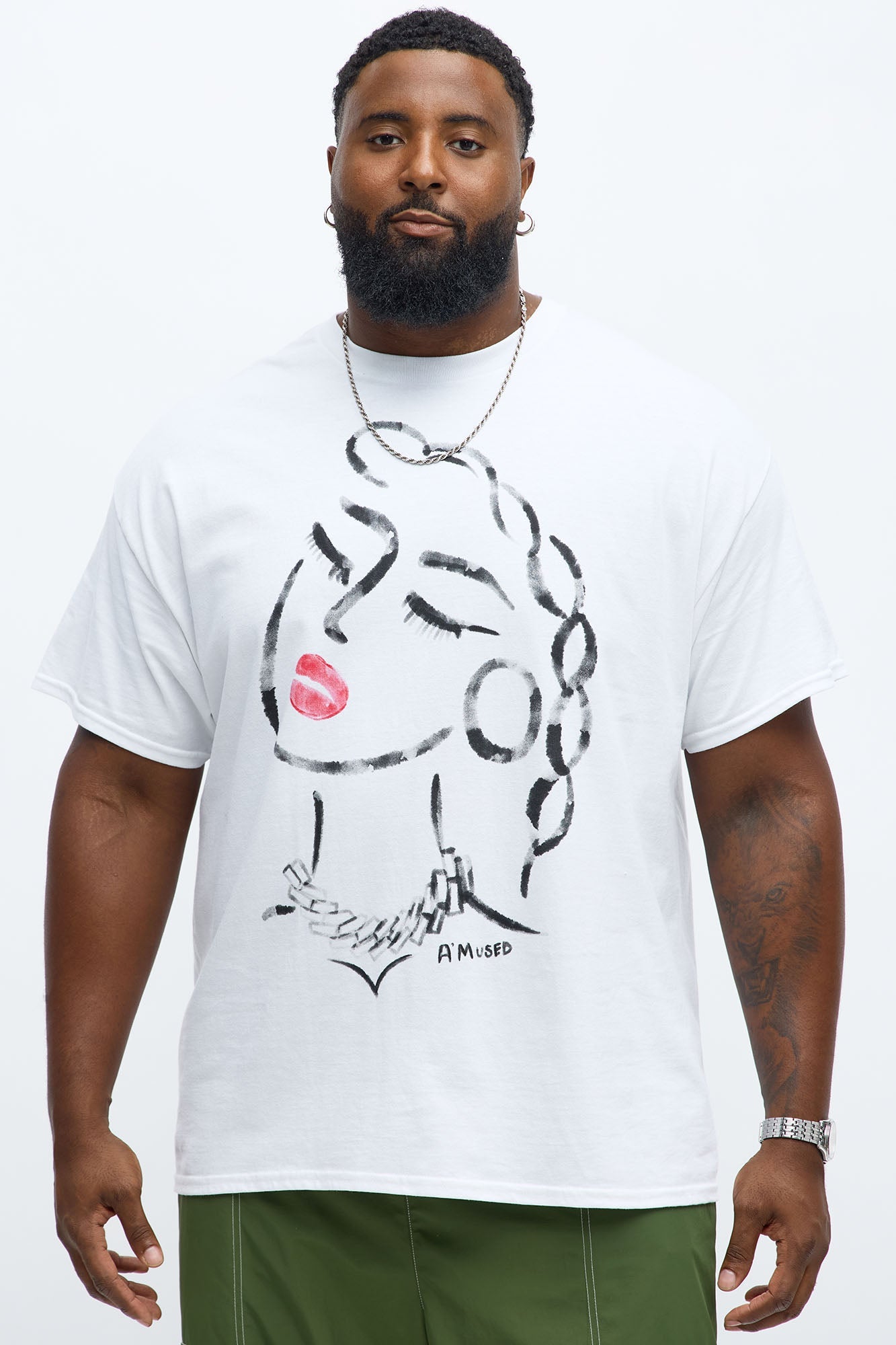 A Mused Short Sleeve Tee - White