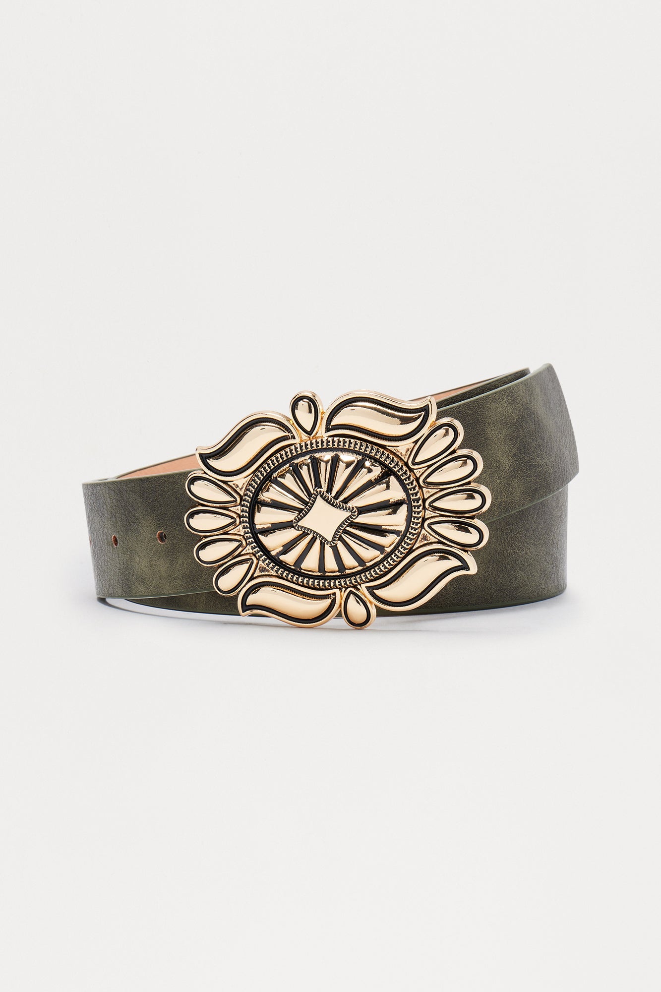 Bronze Horizon Belt - Olive