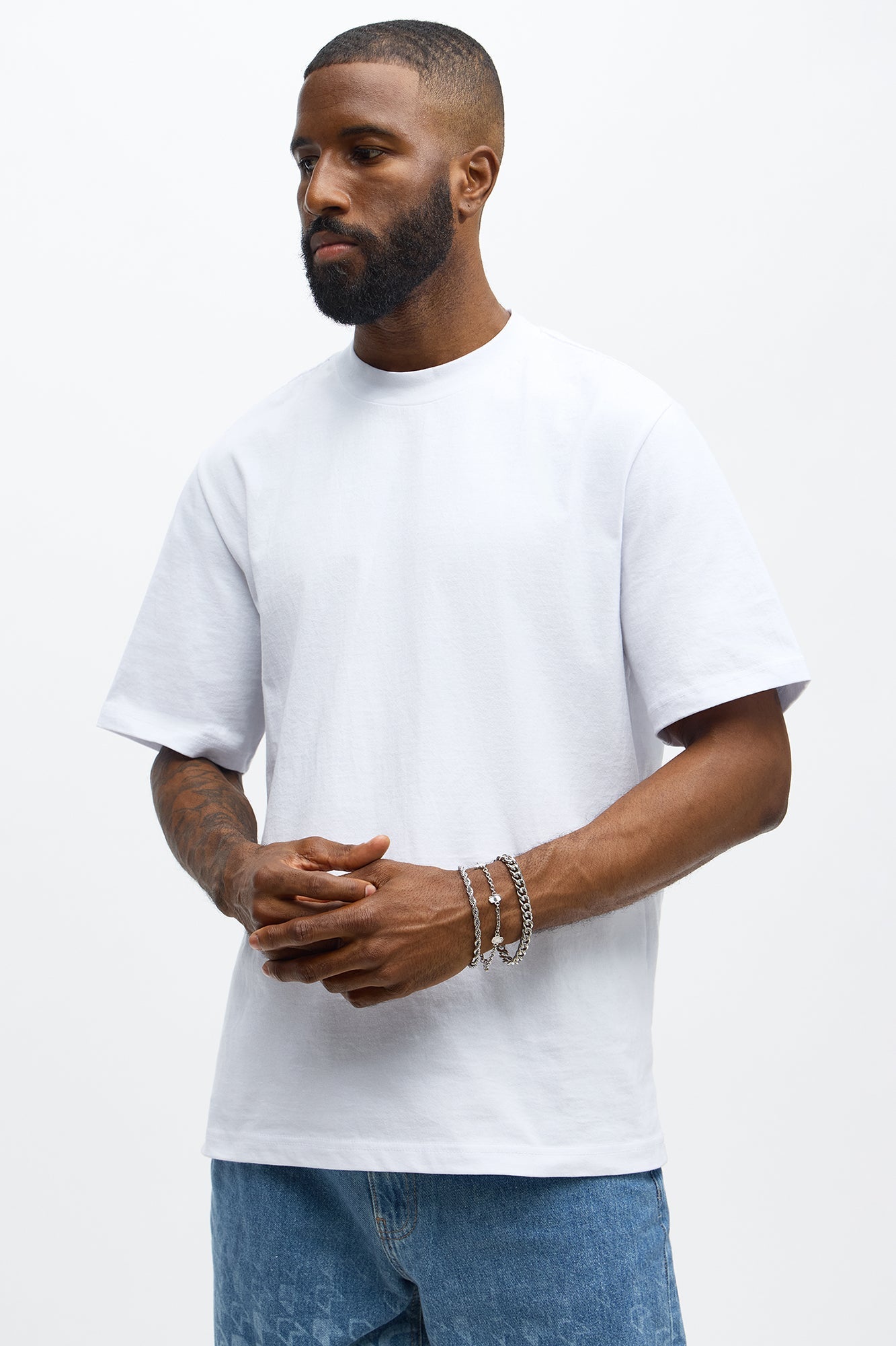 All About The Grind Bracelet Set - Silver