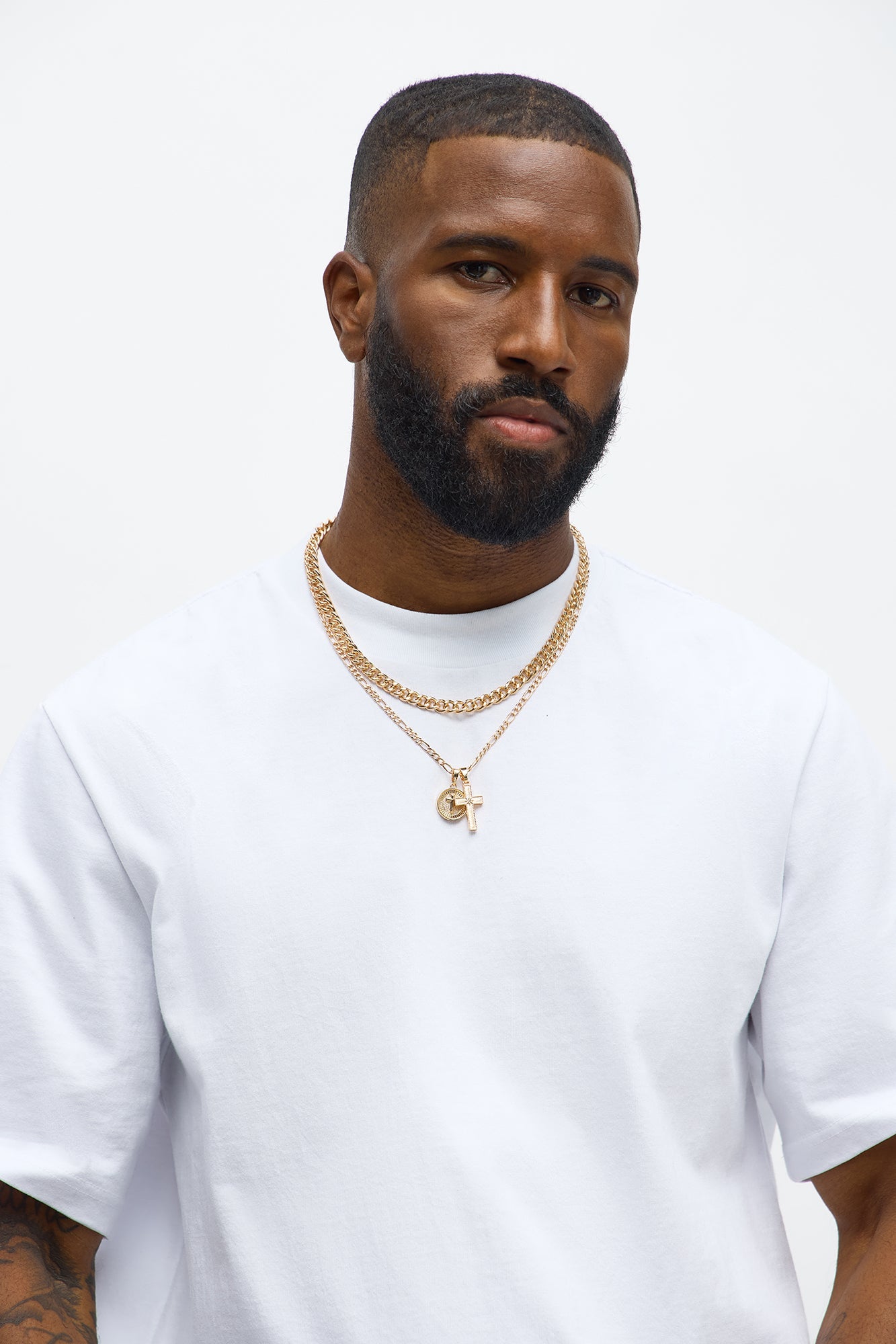 Drip Testament Necklace Set - Gold