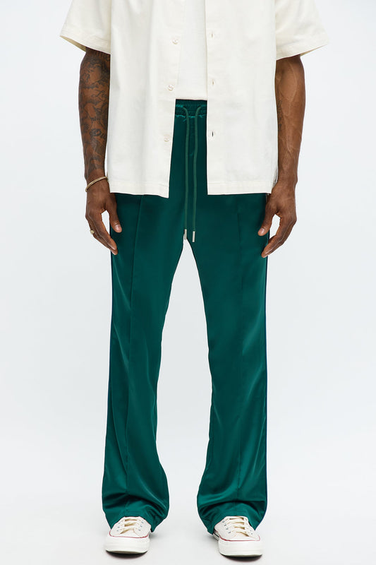 Stacked Slim Flare With Some Class Pant - Green