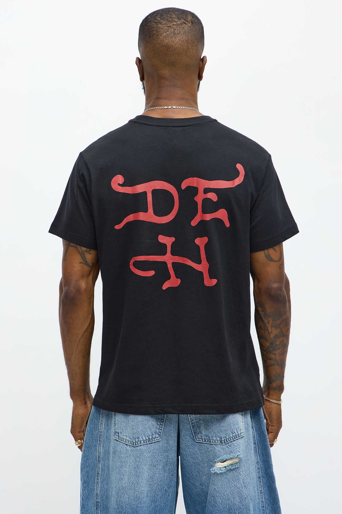 Ed Hardy Bat And Bones Short Sleeve Tee - Black