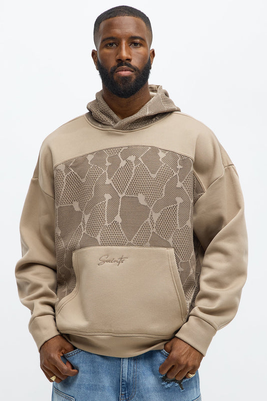 Saints Mesh Hoodie - Taupe