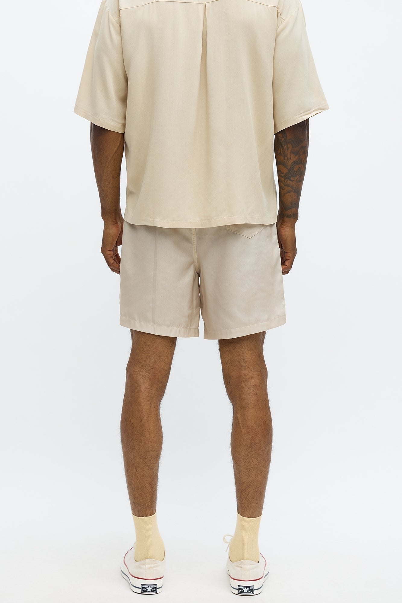 Relaxed Munch The Scream Shorts - Tan
