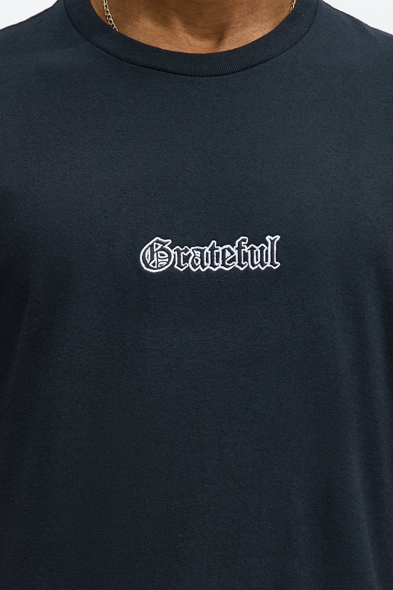 Always Grateful Short Sleeve Tee - Black