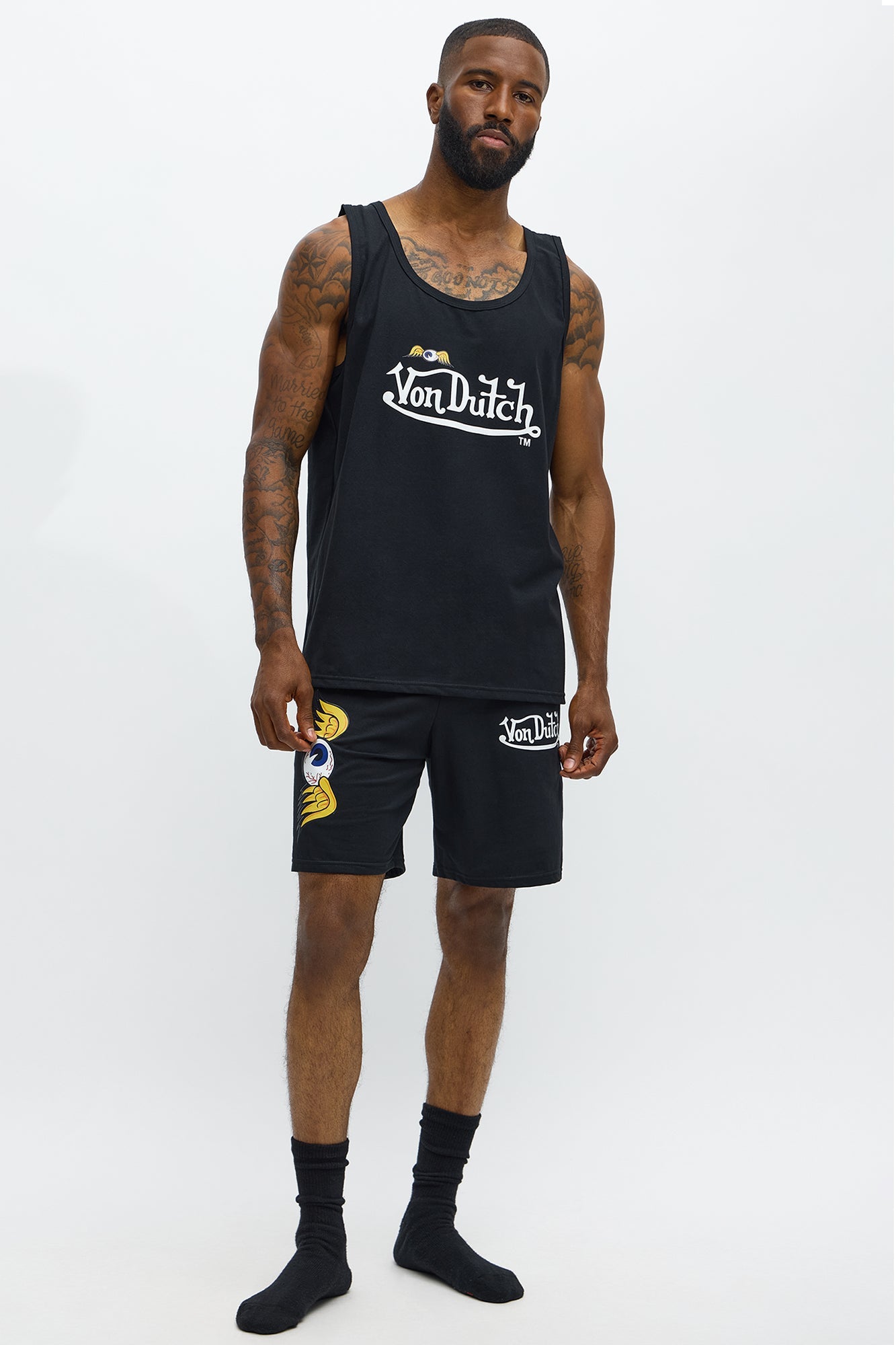 Von Dutch Logo Lounge Set - Black