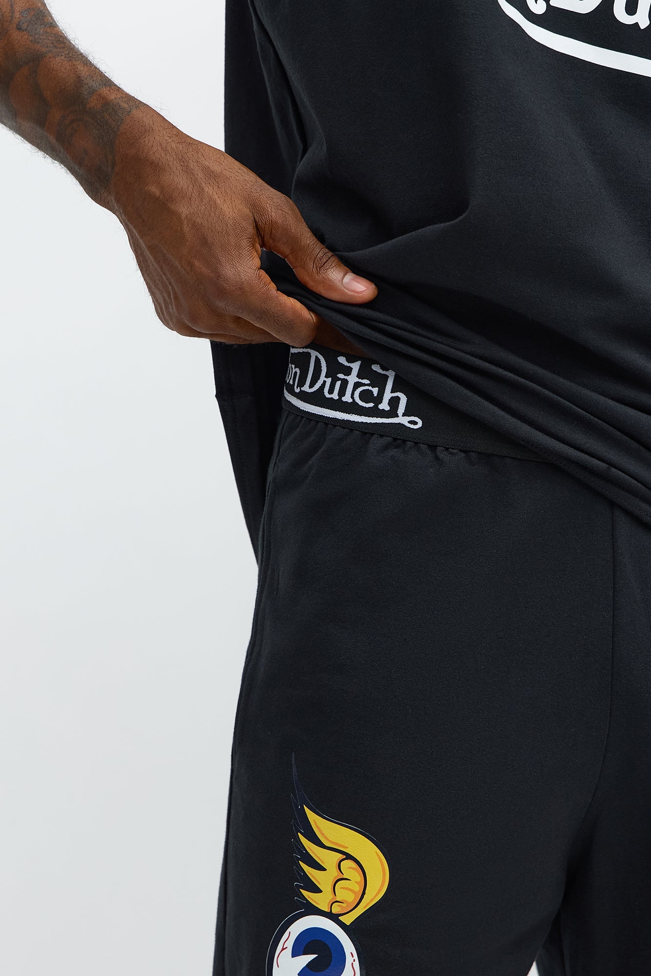 Von Dutch Logo Lounge Set - Black