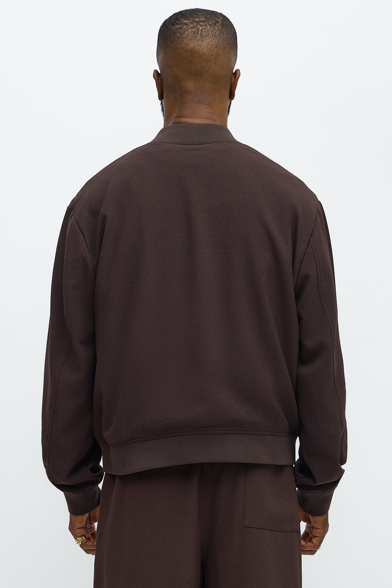 Golden Hour Relaxed Bomber Jacket - Brown