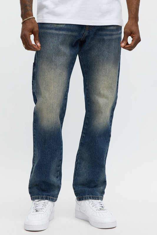 Slim Never Stressin Jeans - Dark Wash