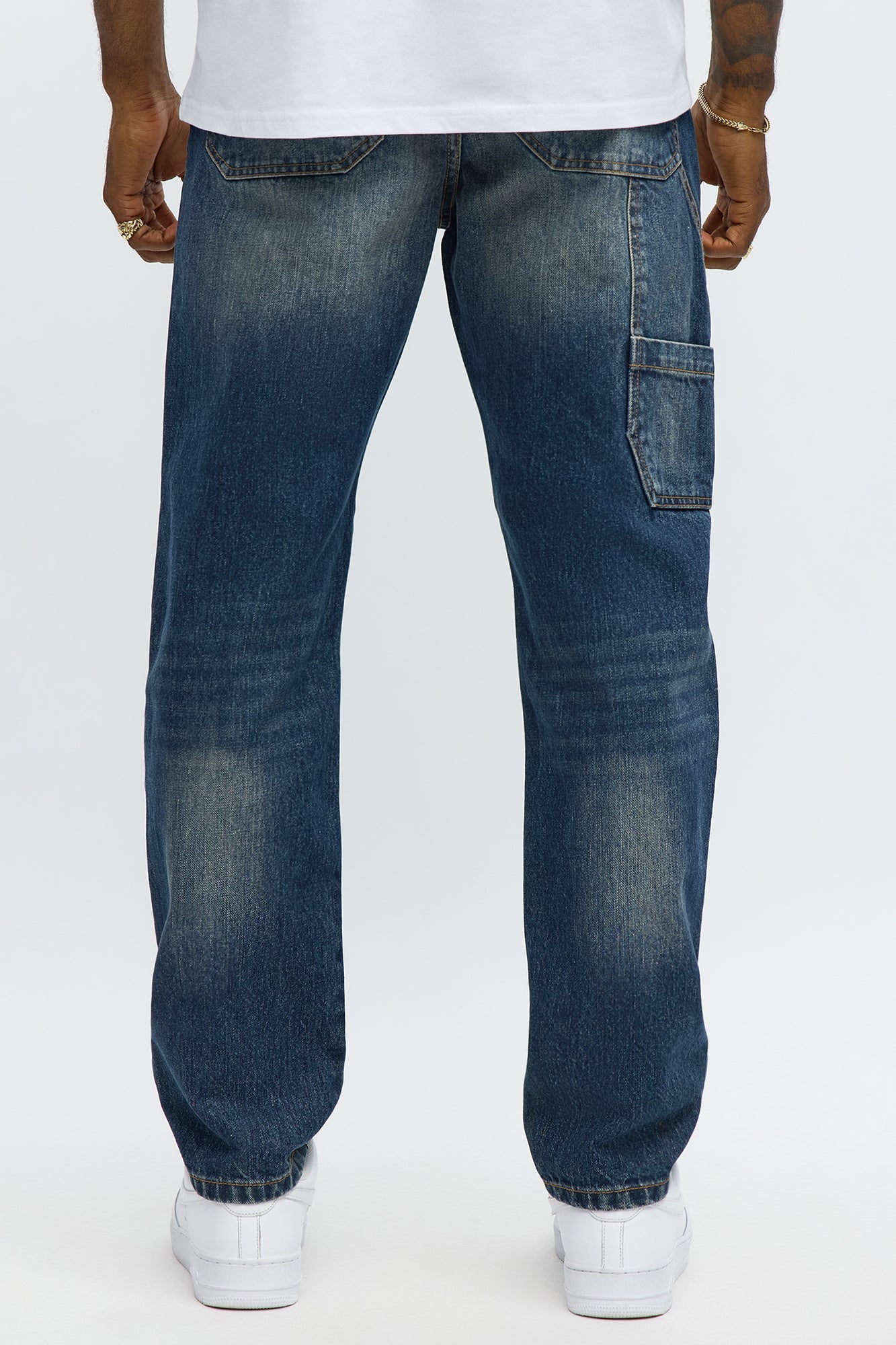 Slim Never Stressin Jeans - Dark Wash