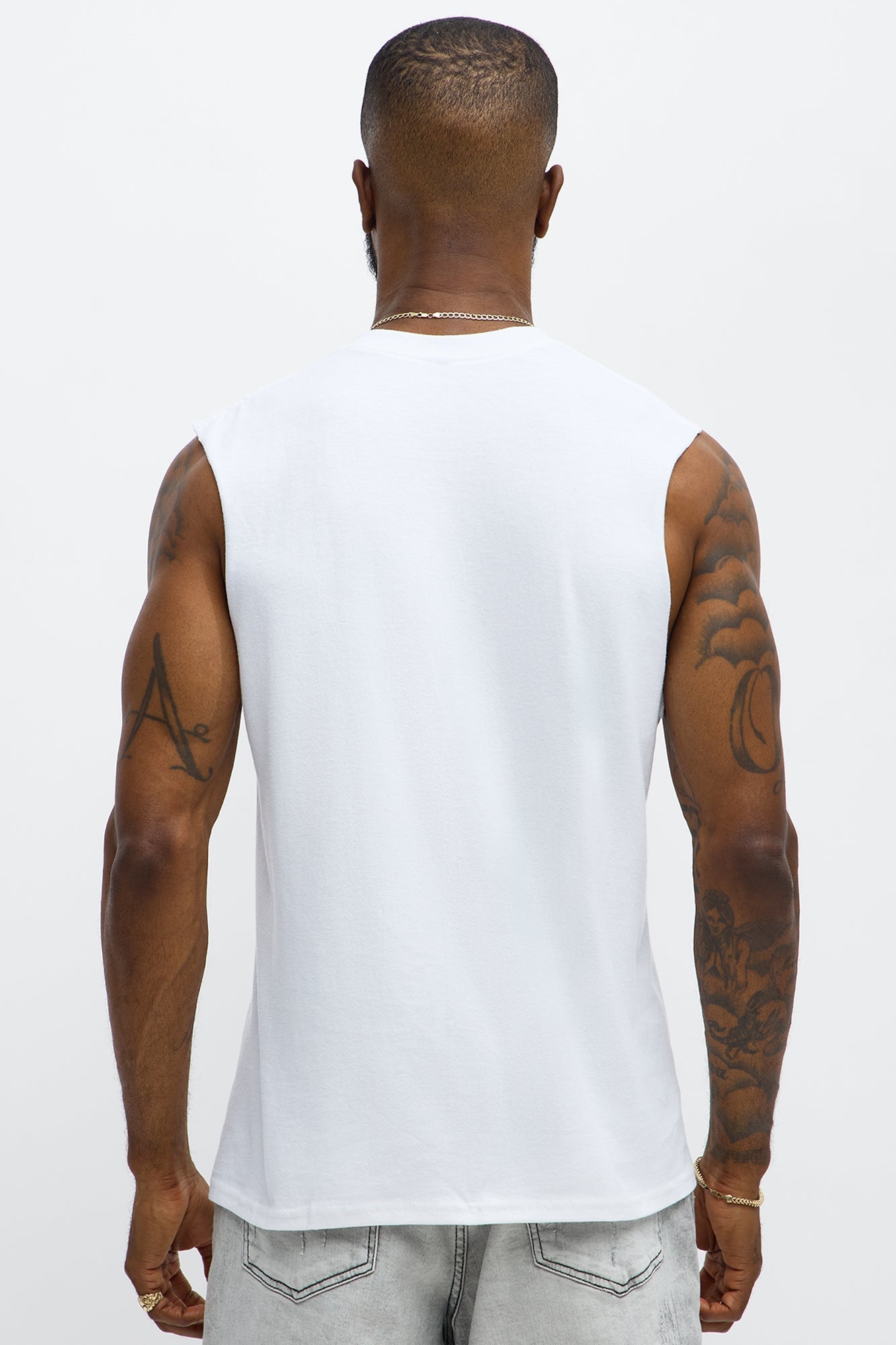 Stay Wild Muscle Tee - White