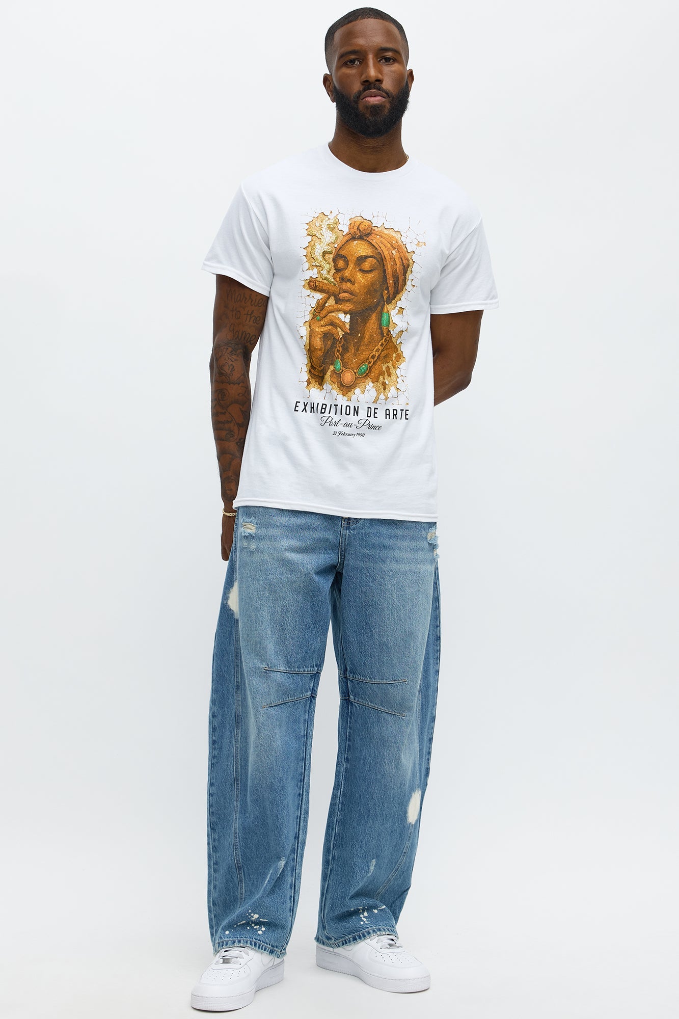 Smoke Break Short Sleeve Tee - White