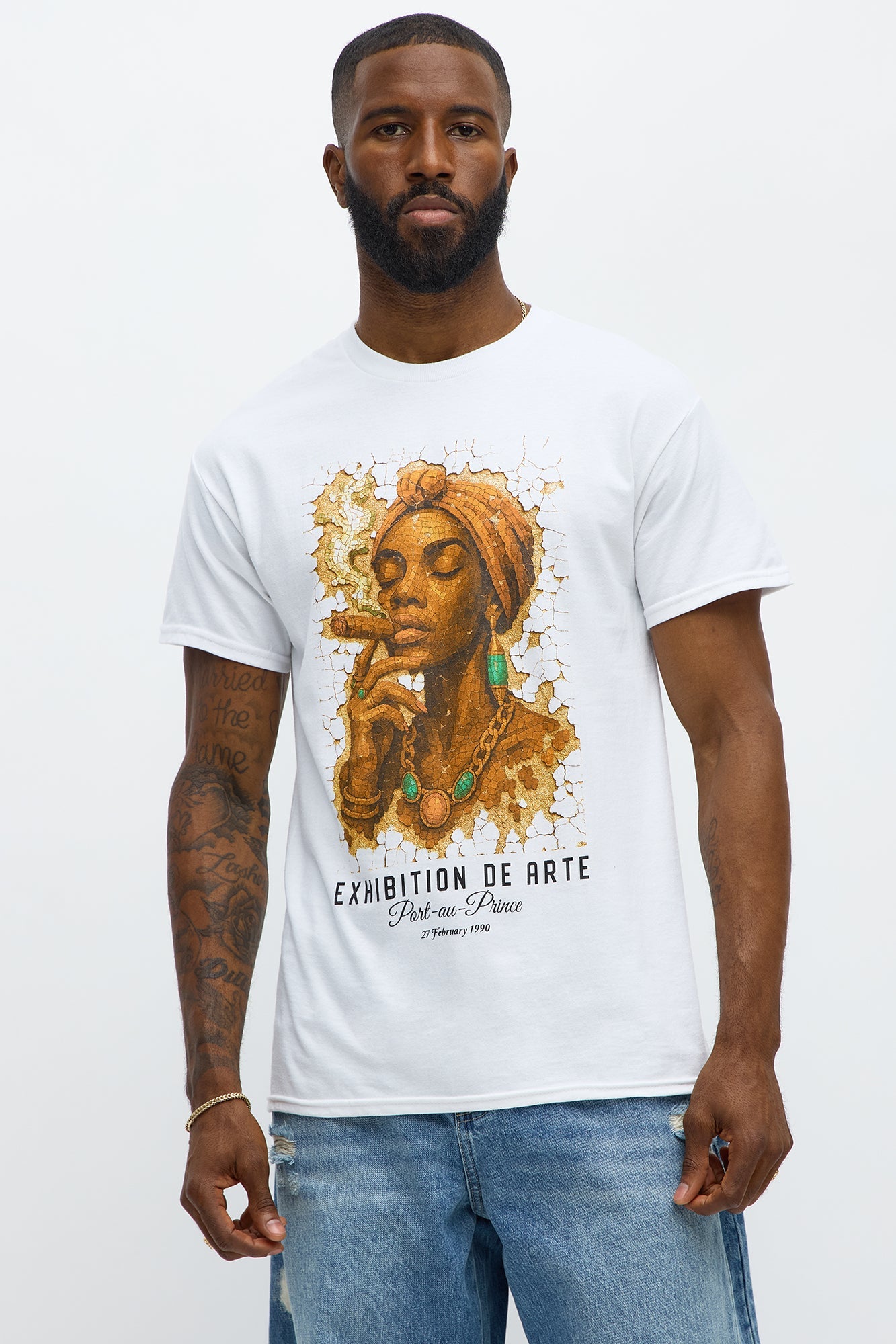 Smoke Break Short Sleeve Tee - White