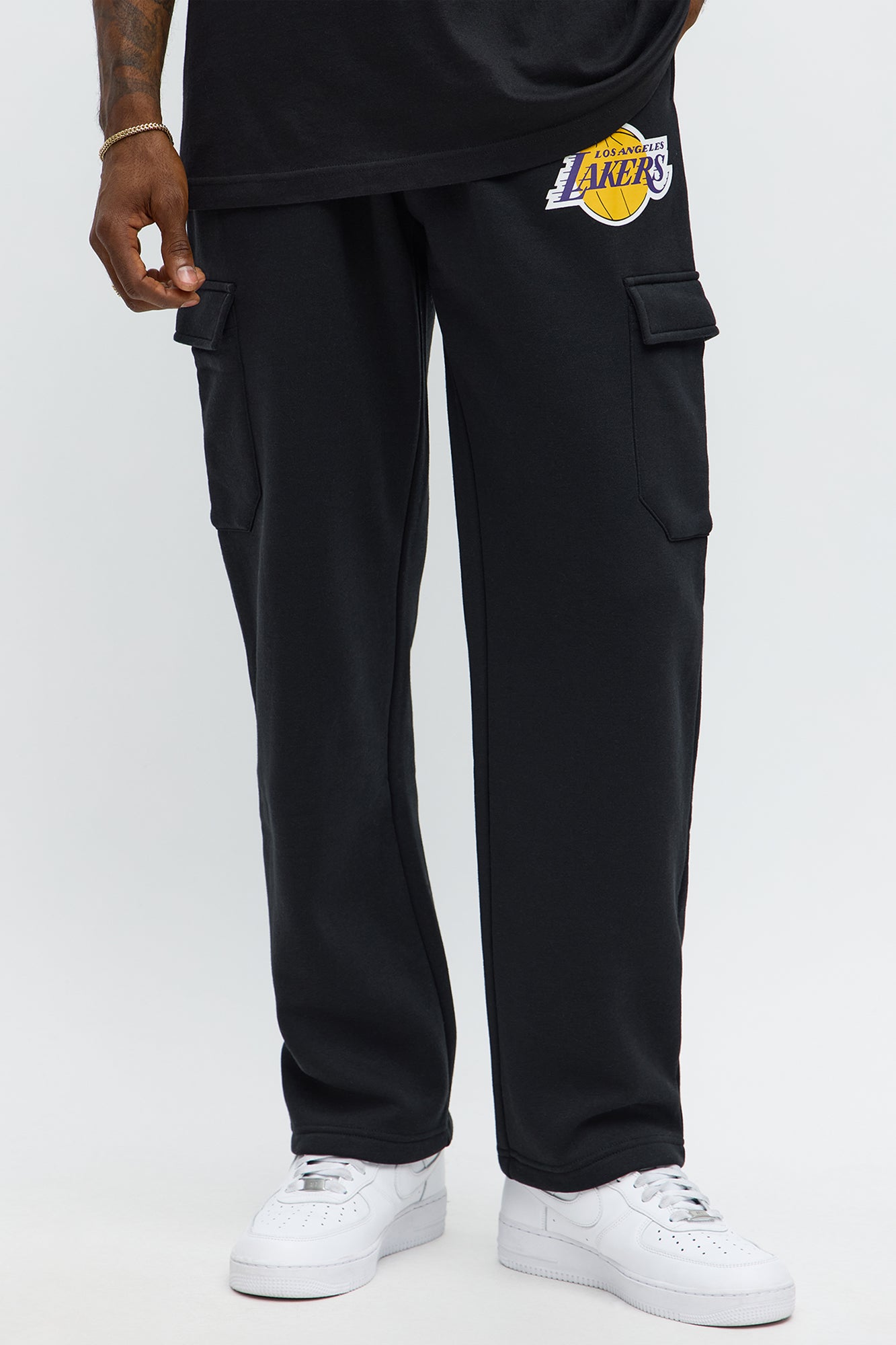 Lakers Cargo Sweatpants - Black