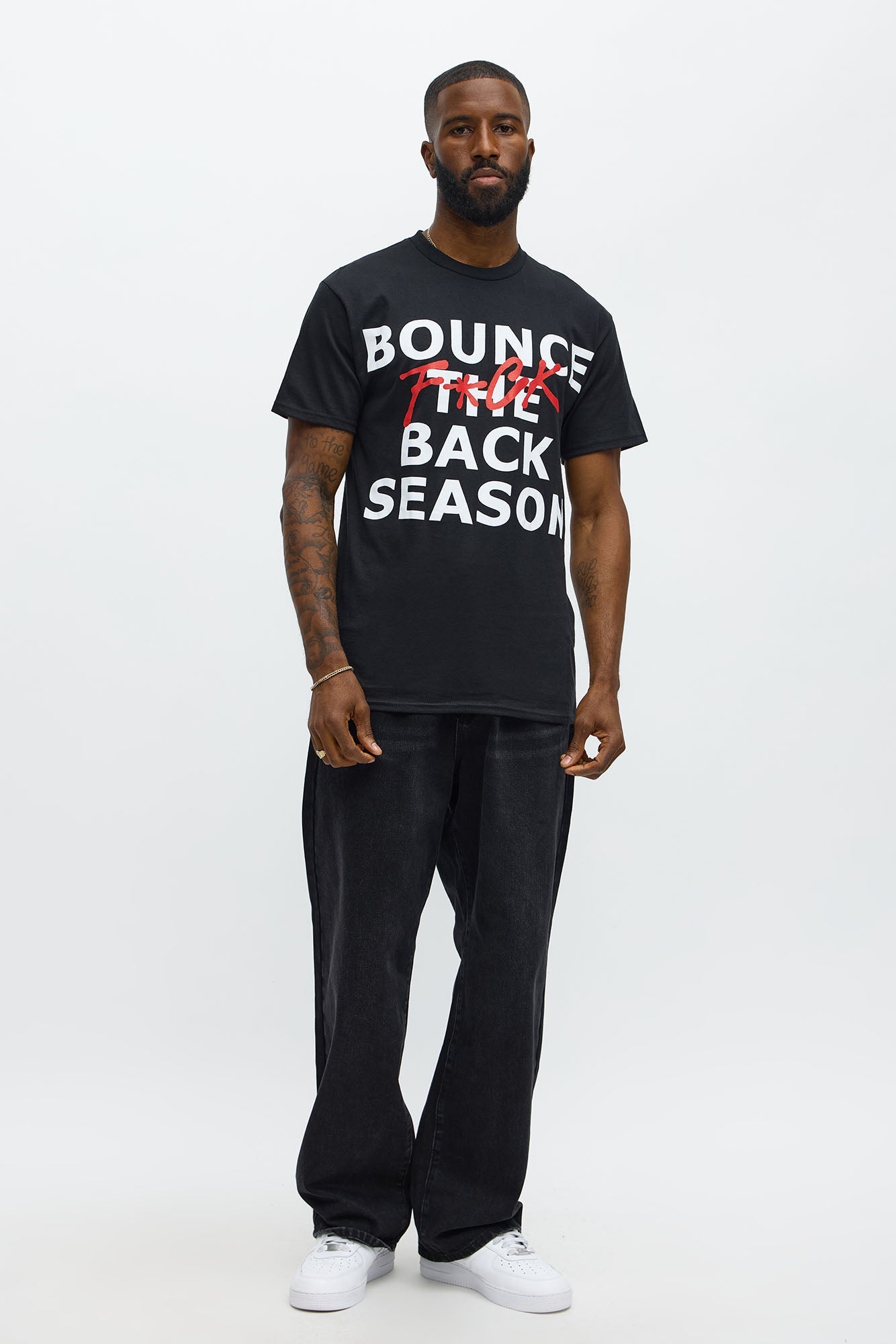 Bounce Back Season Short Sleeve Tee - Black