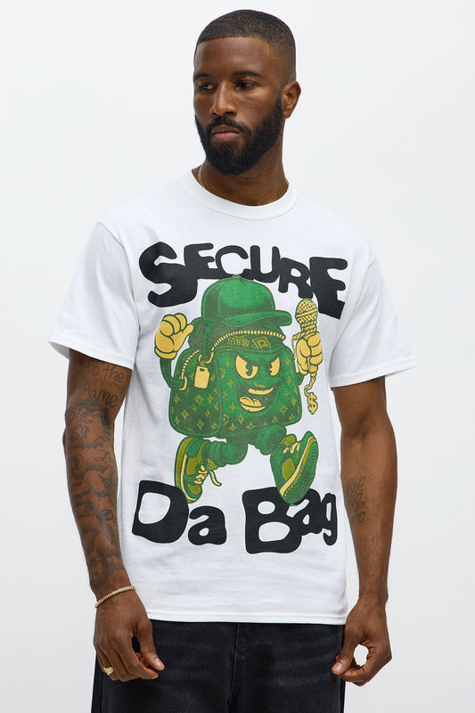 Secure Da Bag Short Sleeve Tee - White
